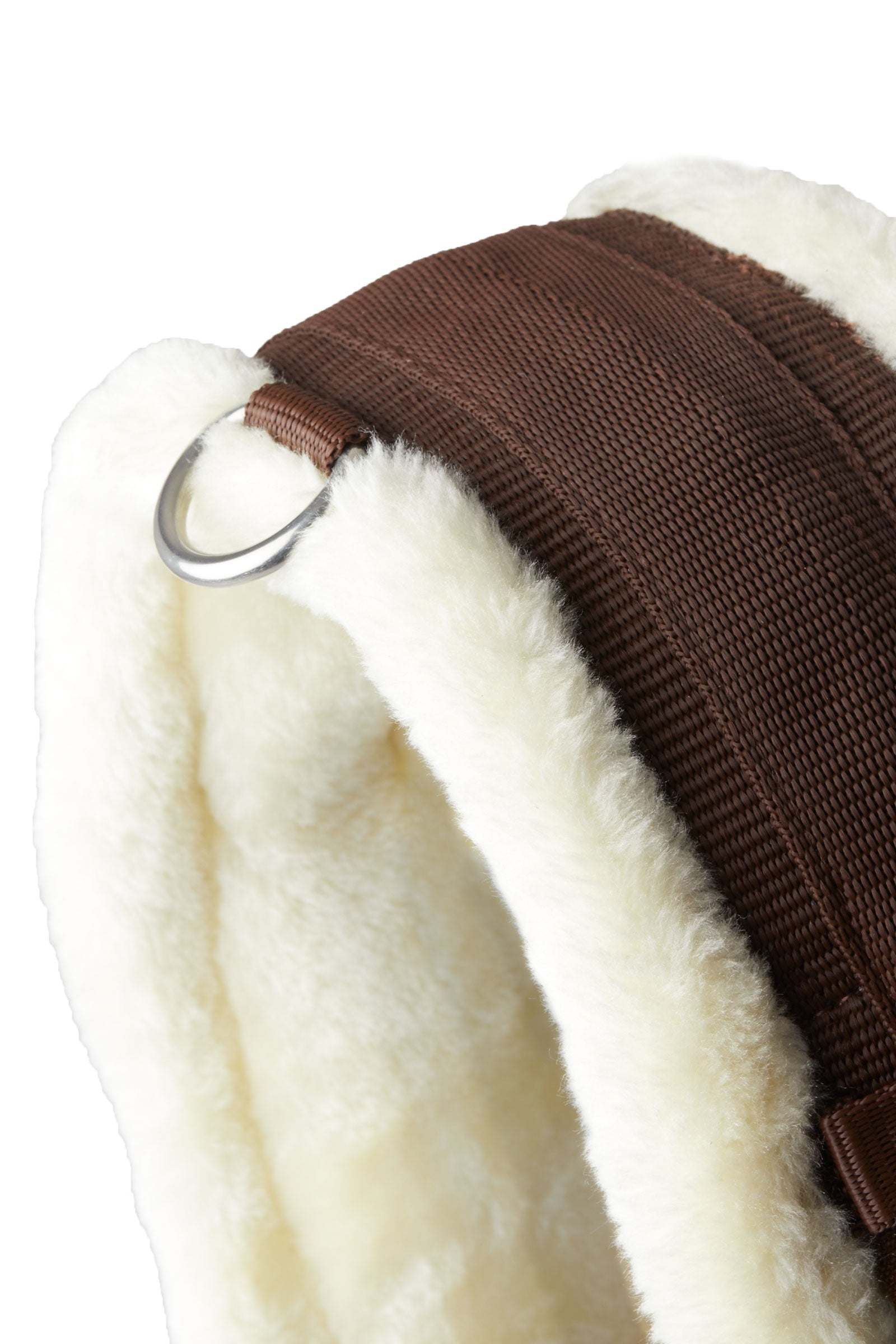 Horze Kyiv Neoprene Long Girth with Fixed Faux Fur Saddles, Girths & Stirrups