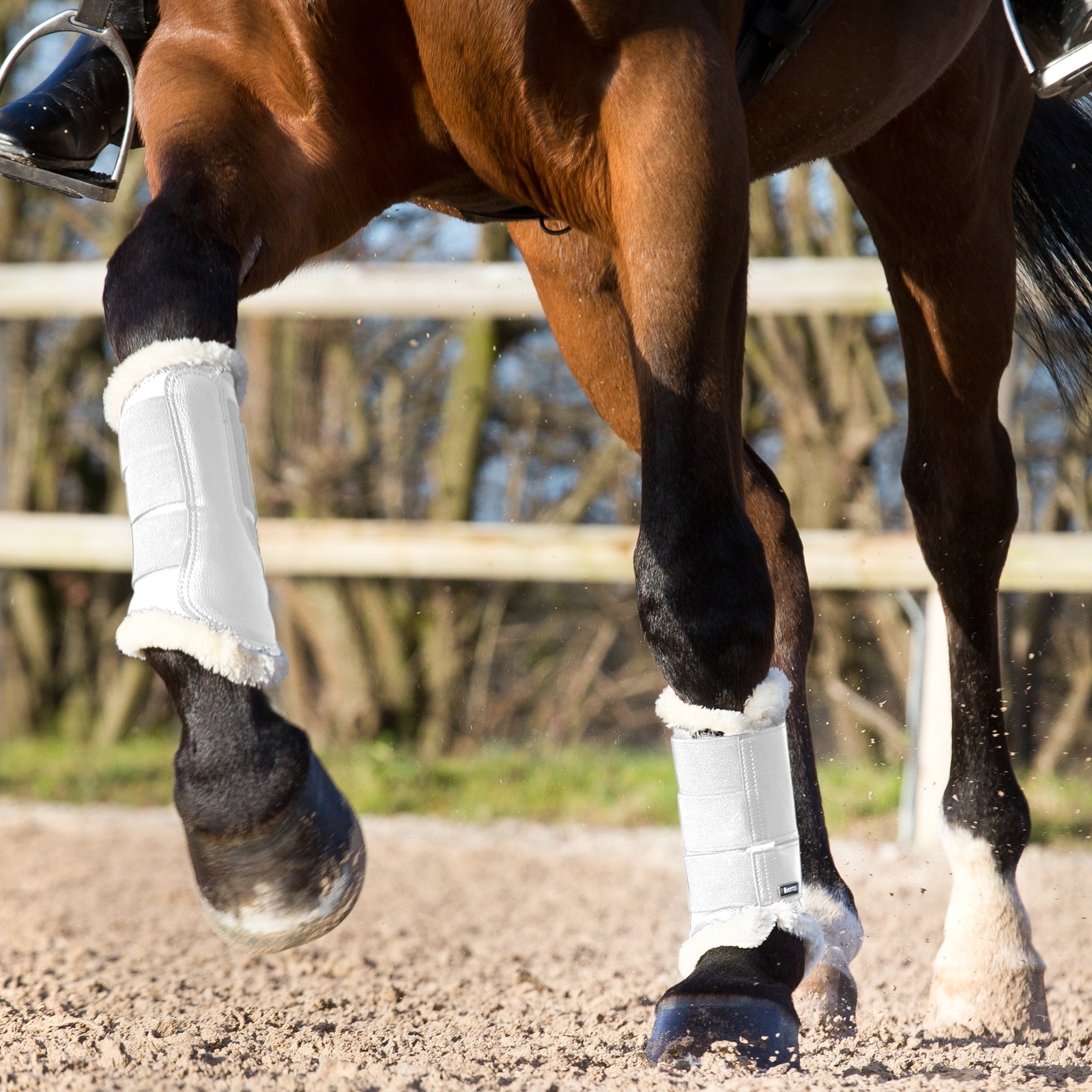 Horze Signature Brushing Boots Leg Protection & Hoof Protection for Horses