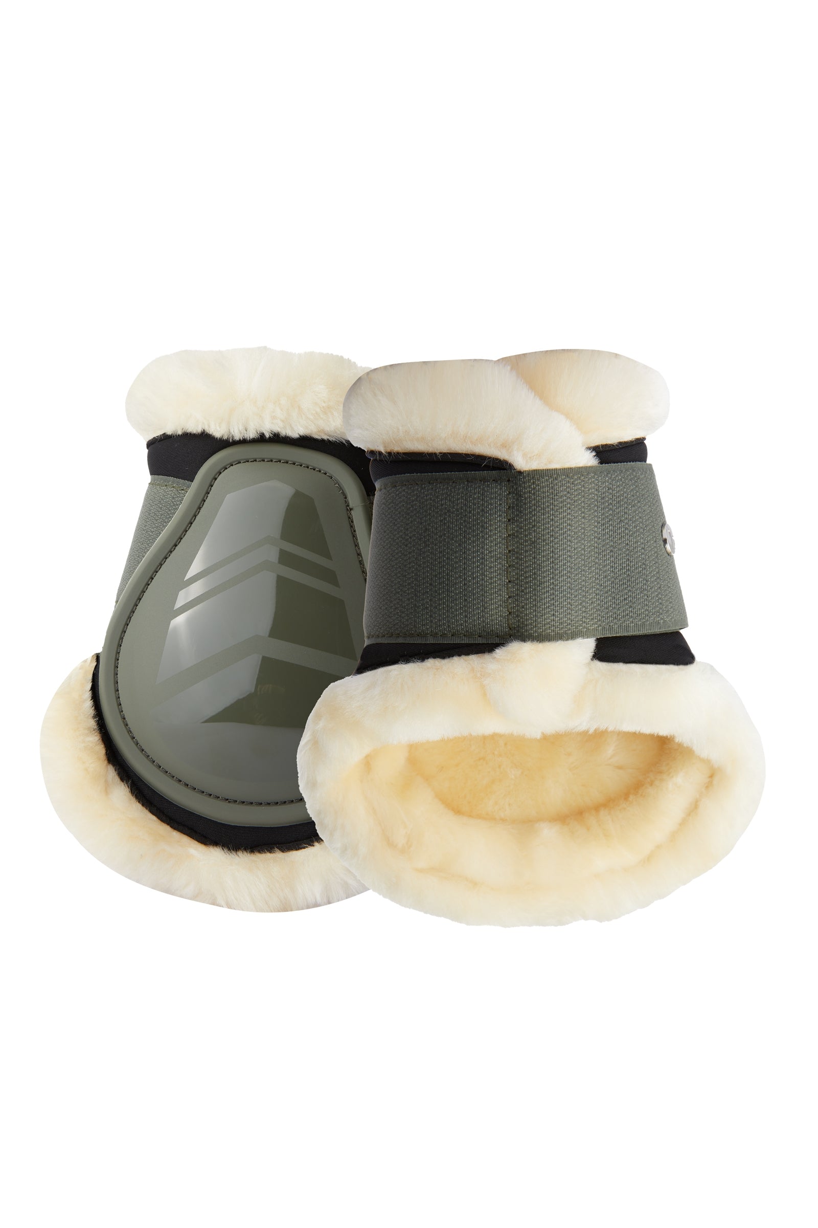 Horze Caliber Streichkappen mit Kunstfellfutter Leg Protection & Hoof Protection for Horses