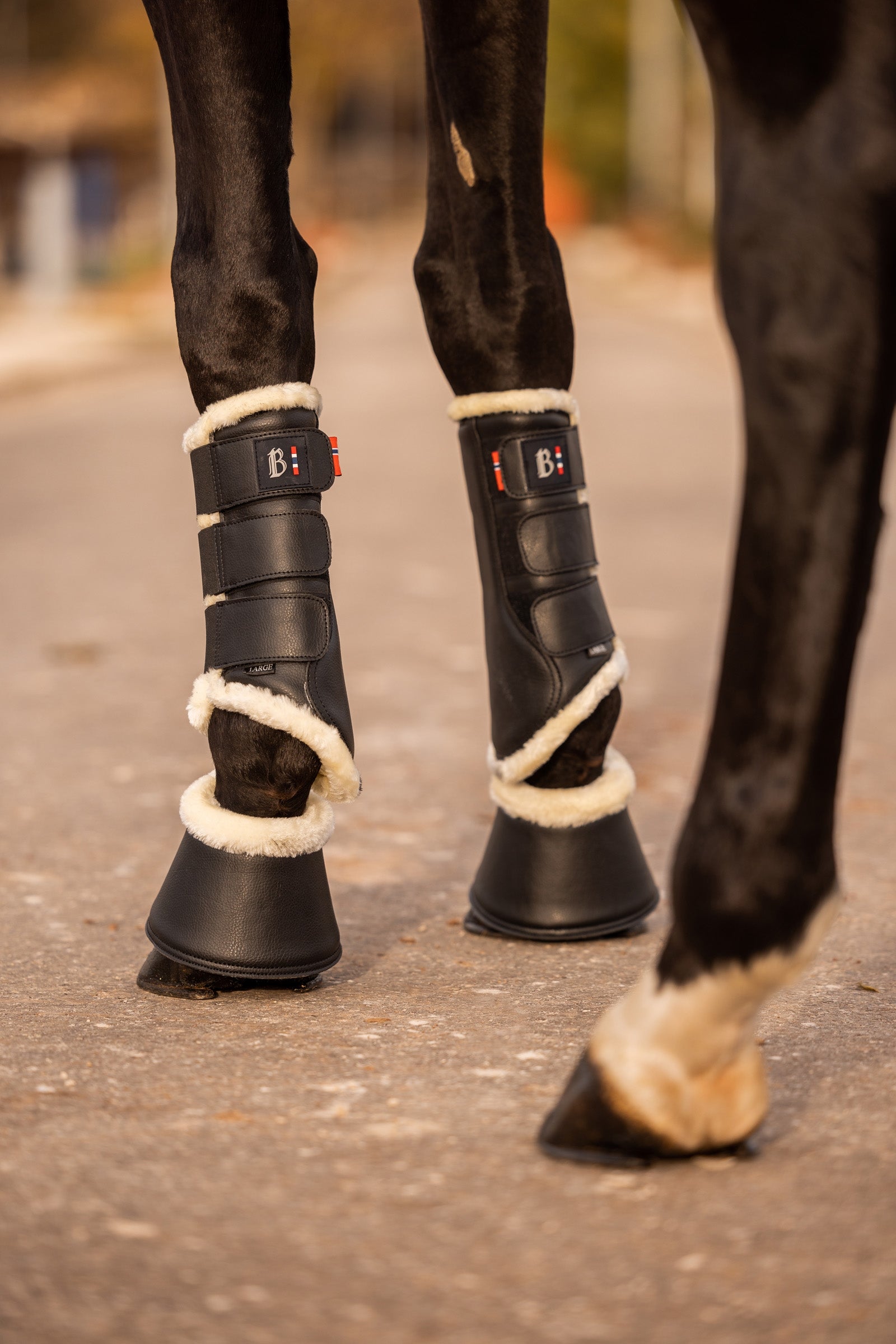B Vertigo Wellington Brushing Boots Leg Protection & Hoof Protection for Horses