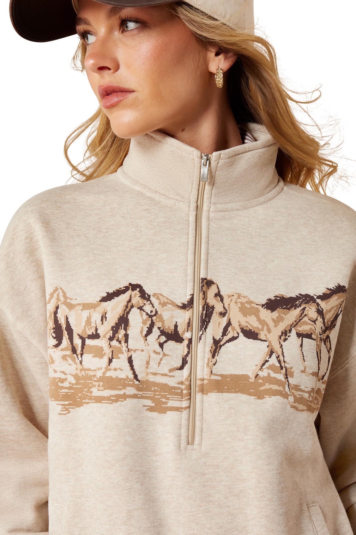 Ariat Women's Running Wild 1/2 Zip Sweatshirt Women’s Riding Clothing