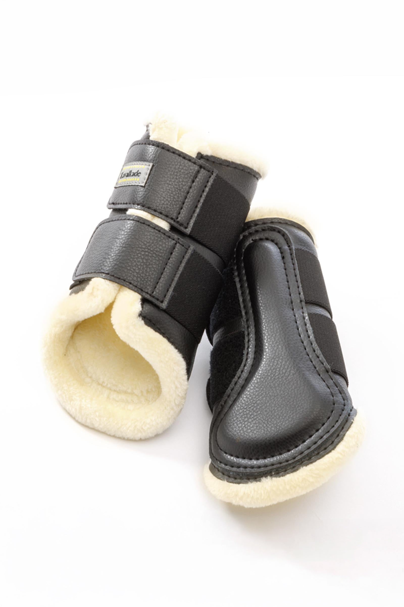 Kavalkade Anatomic Kunstleder Gamaschen mit Kunstfell Leg Protection & Hoof Protection for Horses