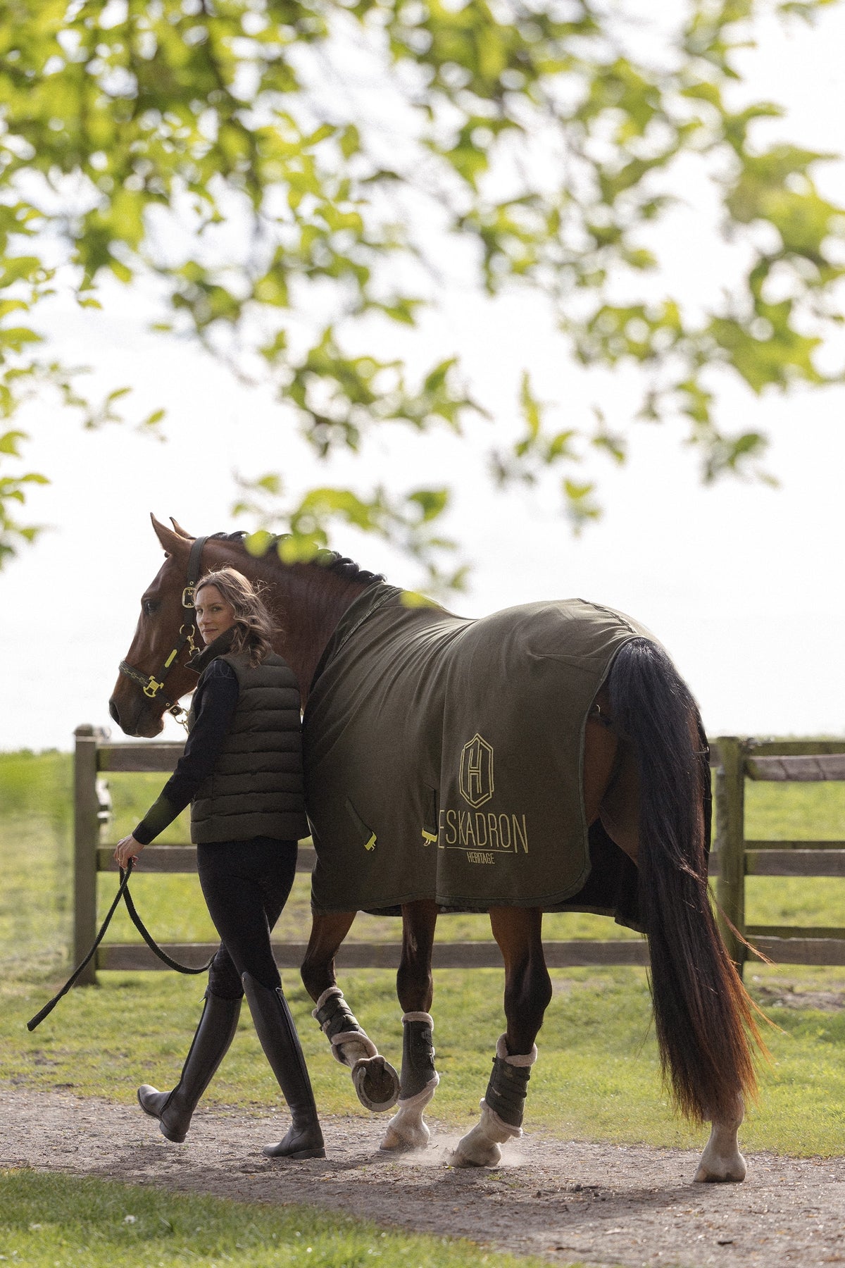 Eskadron Heritage 26/27 Jewel Faux Fur & Faux Leather Tendon Boots (Pair) Leg & Hoof Protection