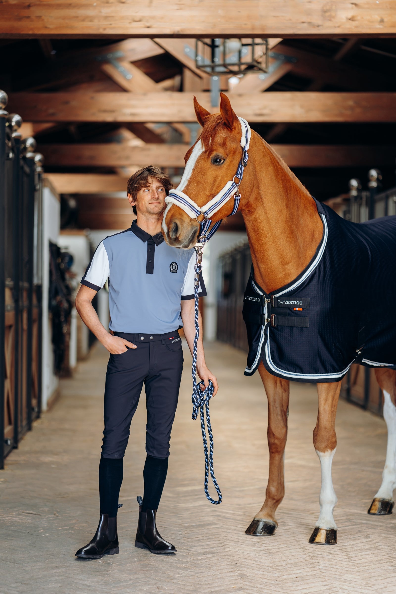 B Vertigo Cameron Halter with Faux Fur Halters & Leads