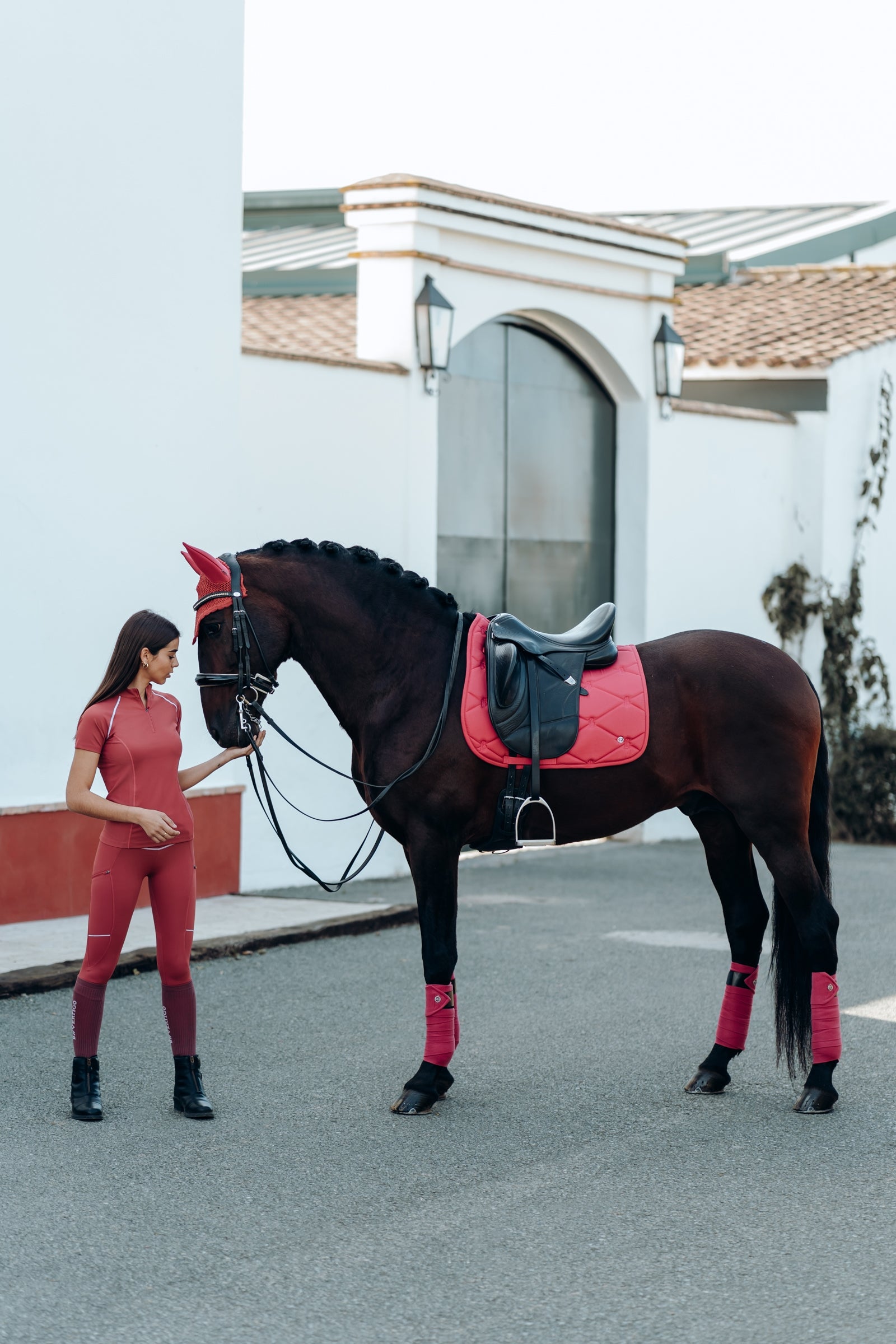 B Vertigo Laurel Ear Net Saddle Pads