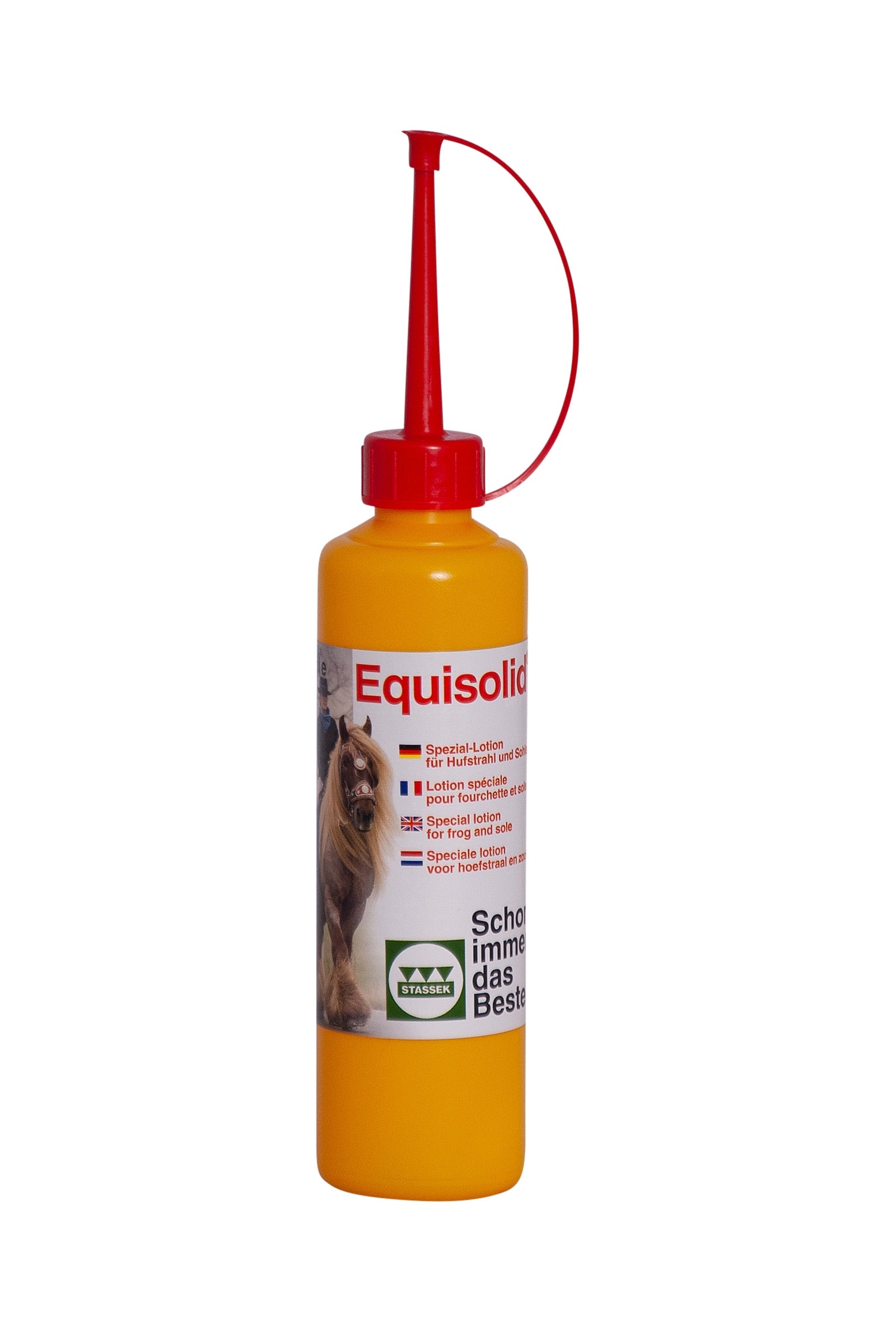 Stassek Equisolid Lotion für Hufstrahl und Sohle mit Dosierspitze, 250 ml Pflege