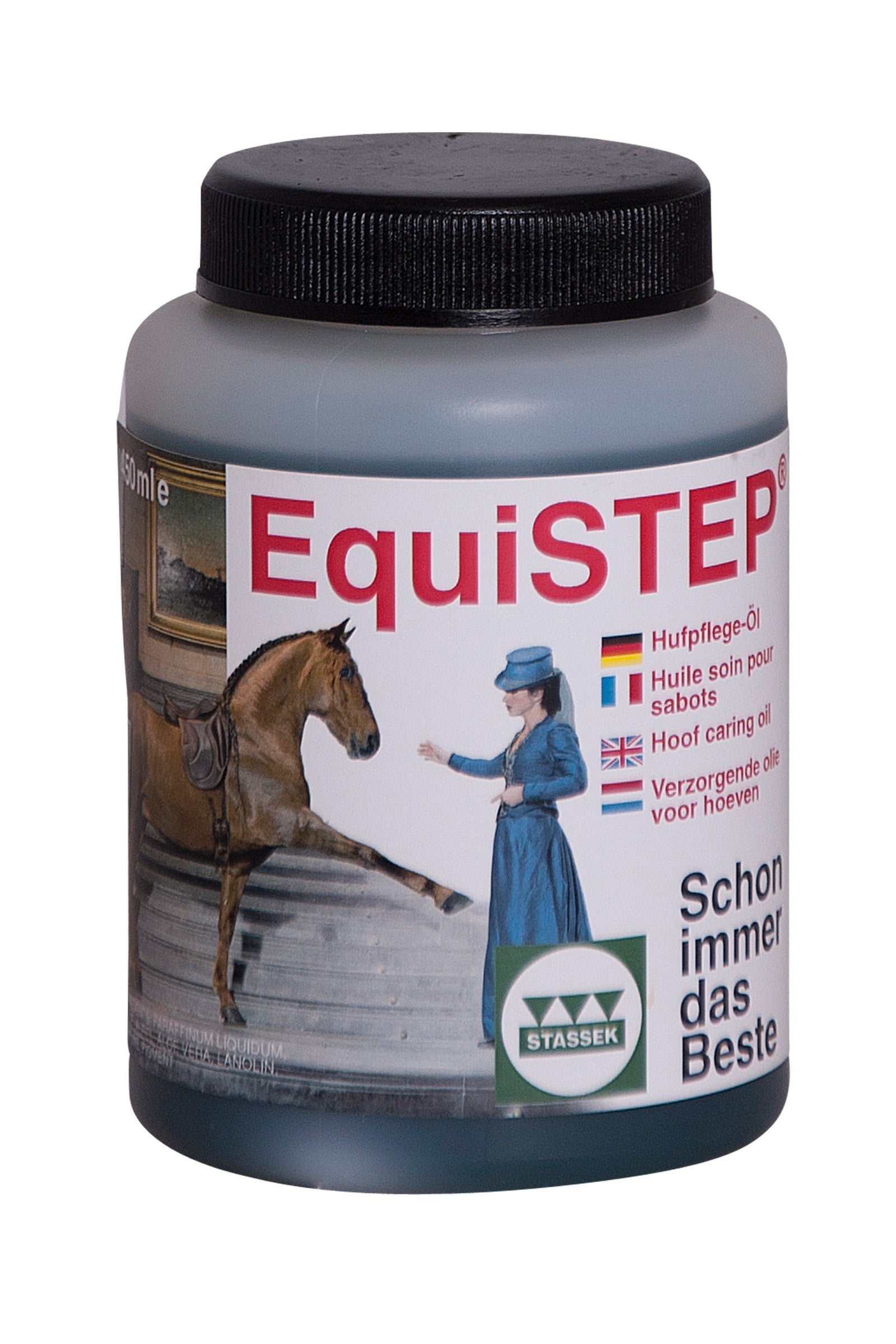 Stassek EquiSTEP Huföl, Nachfüll-Flaschen (ohne Pinsel), 450 ml Pflege