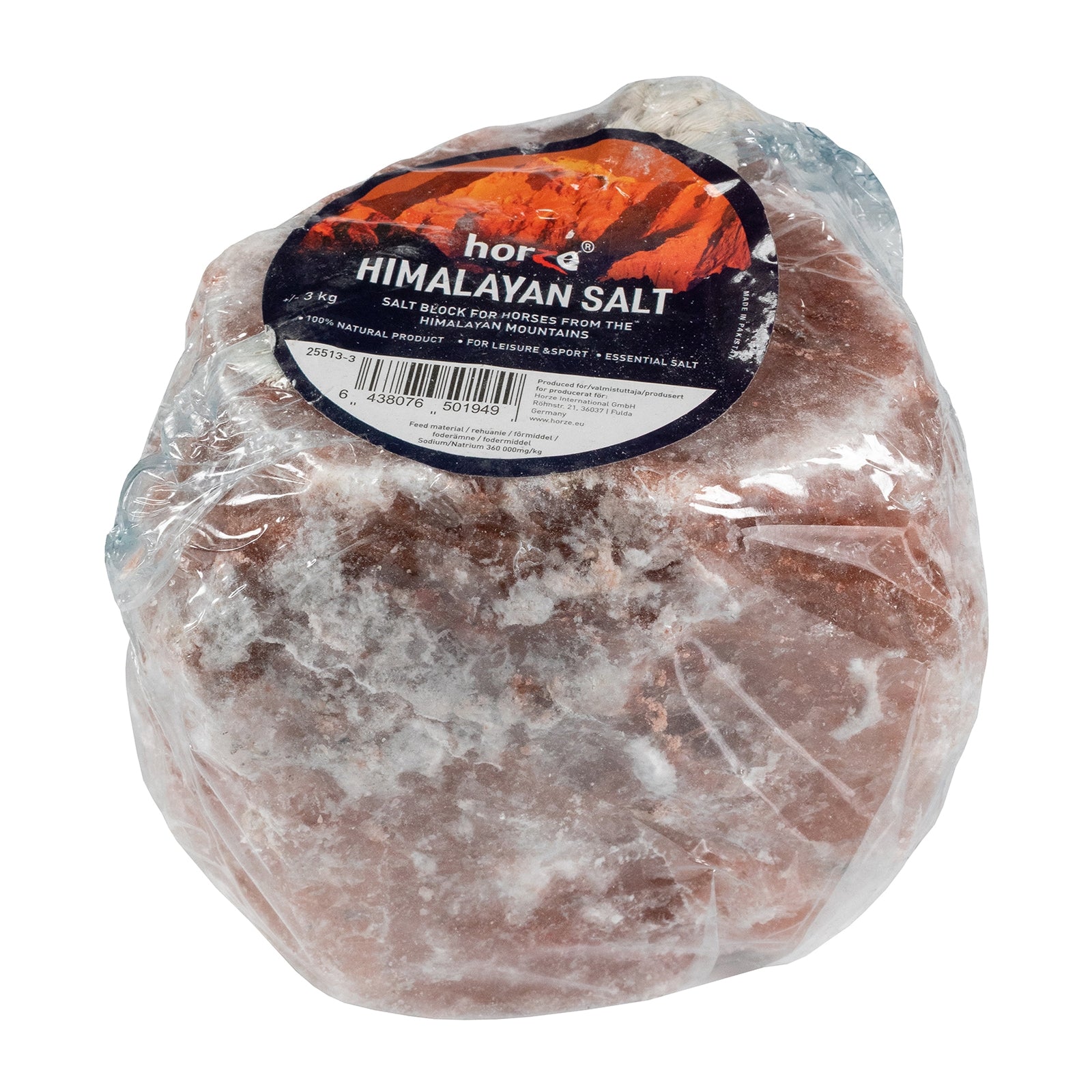 Horze Salt Lick Stone, 3 kg Horse Feed & Nutrition