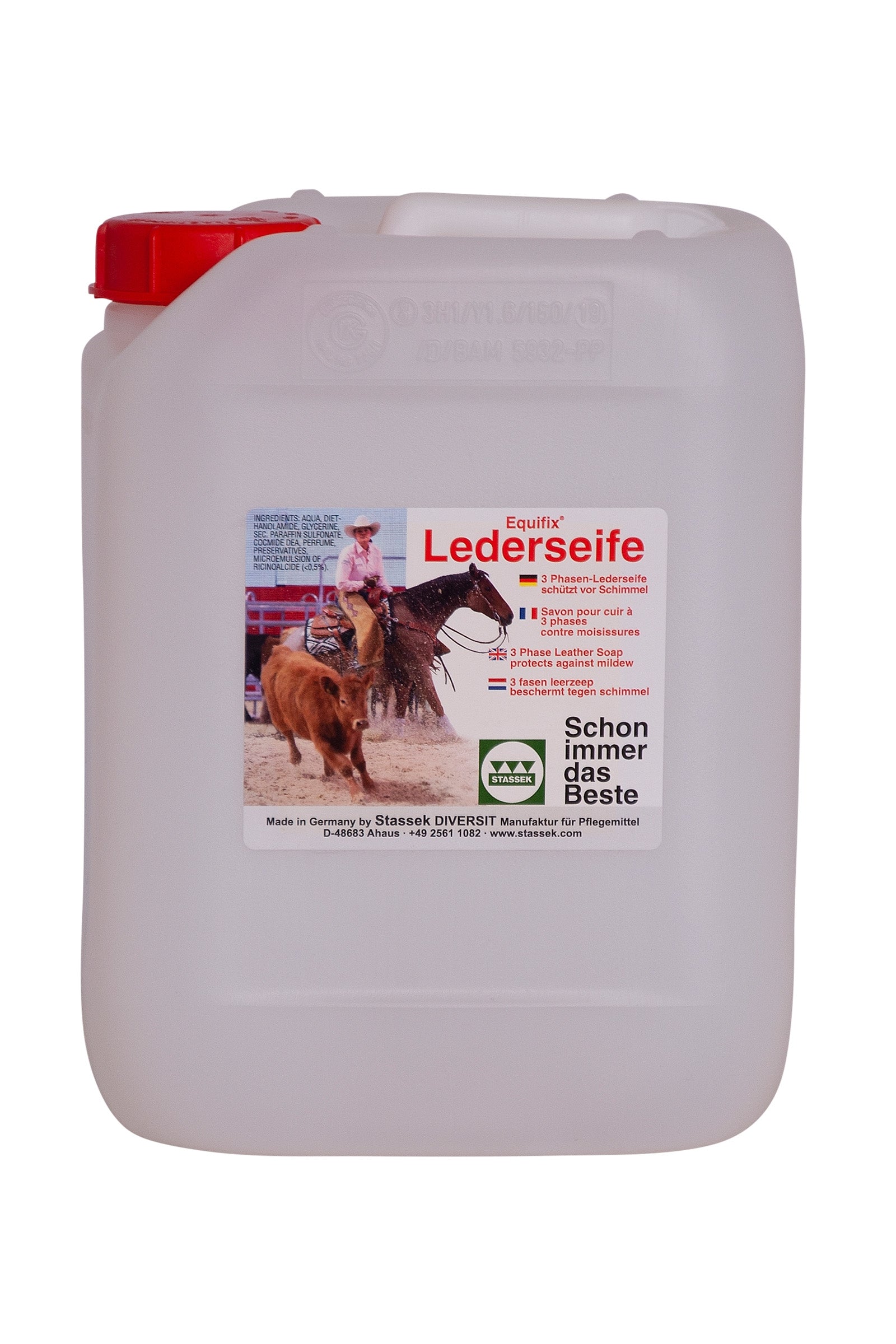 Stassek Equifix 3-Phasen-Lederseife, 5 Liter Pflege