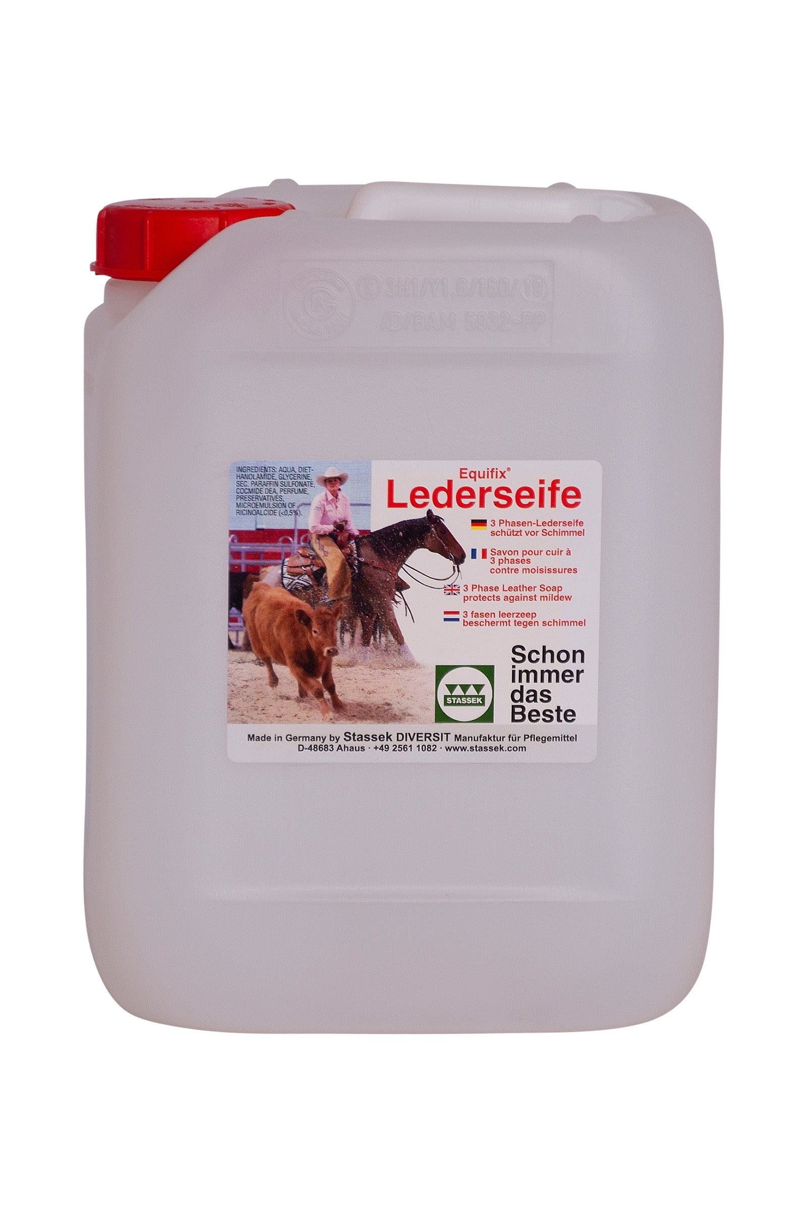 Stassek Equifix 3-Phasen-Lederseife, 2 Liter Pflege