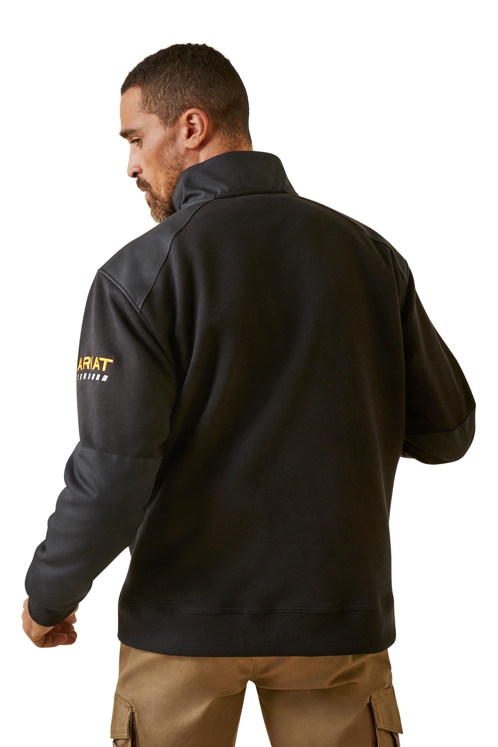 Ariat Rebar Workman Duracanvas Men's 1/4 Zip Sweatshirt Mens Riding Clothing