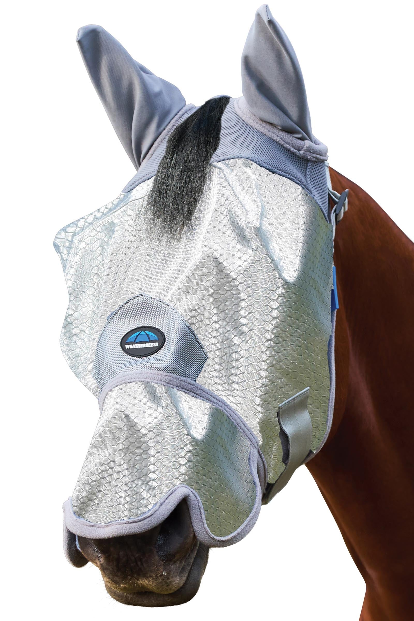 Weatherbeeta Comfitec Hexi Shield Fliegenmaske mit Ohren und Nase Fliegenschutz