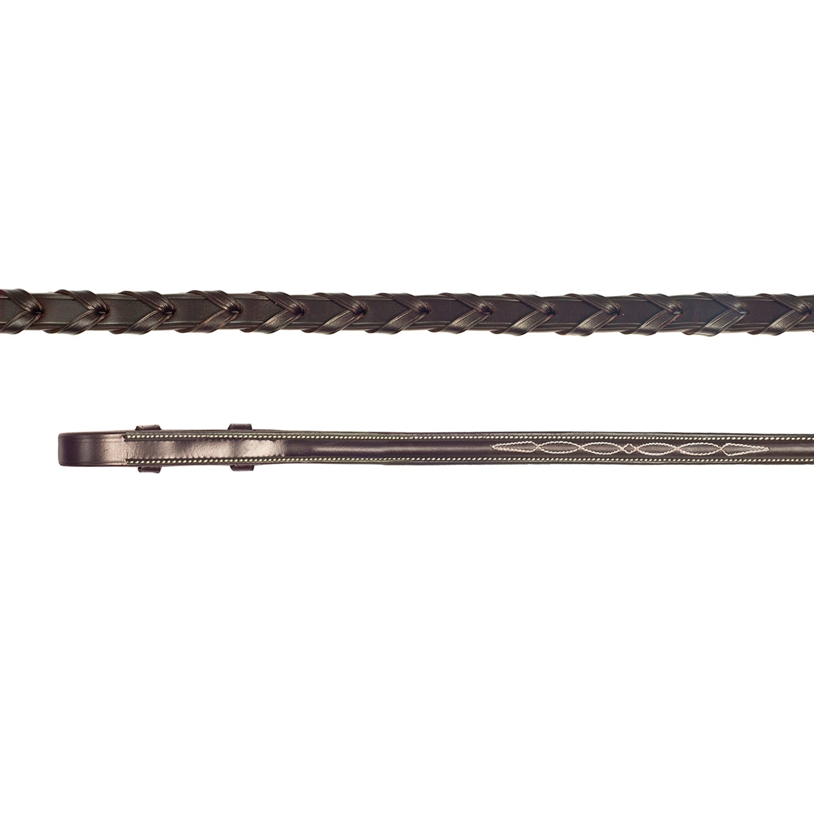 Schockemöhle Sports Geflochtene Hunter Zügel mit Stickerei Trensenzäume & Zügel