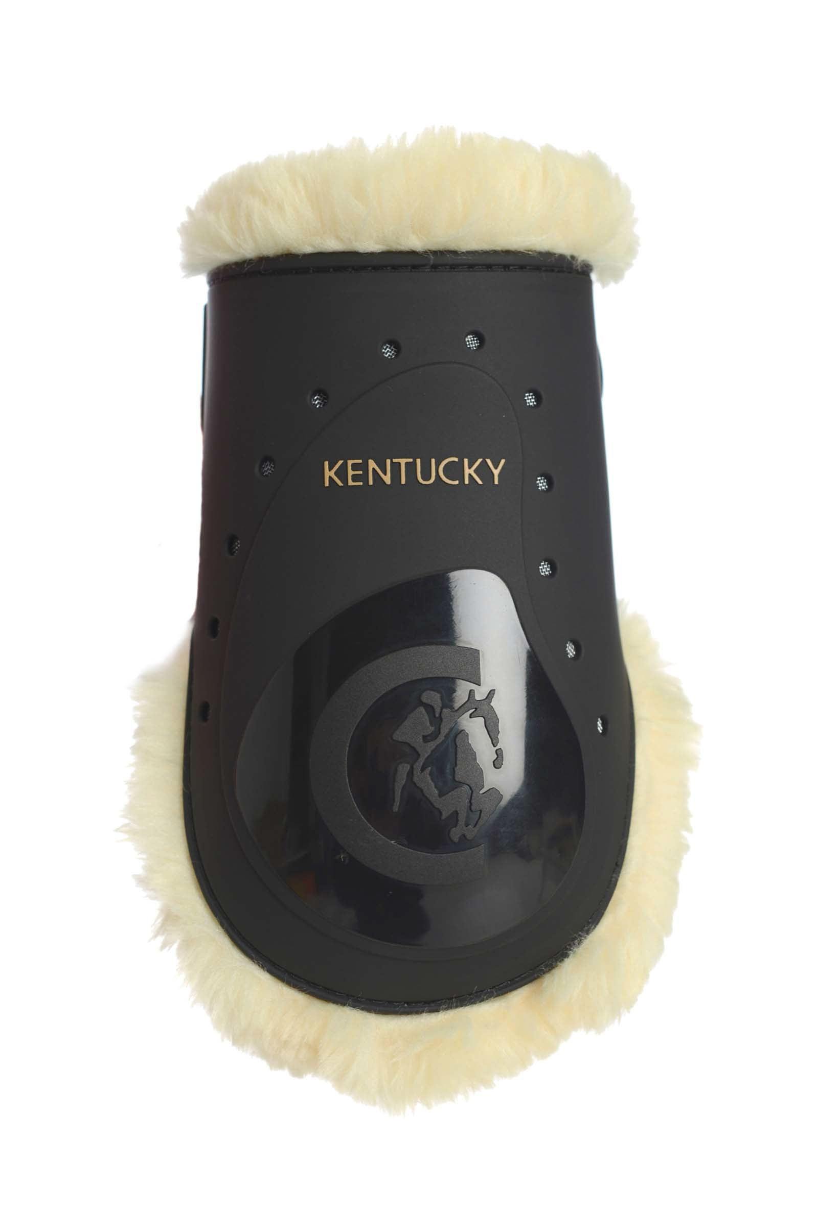 Kentucky Horsewear Lammfell Streichkappen, Elastik Leg Protection & Hoof Protection for Horses