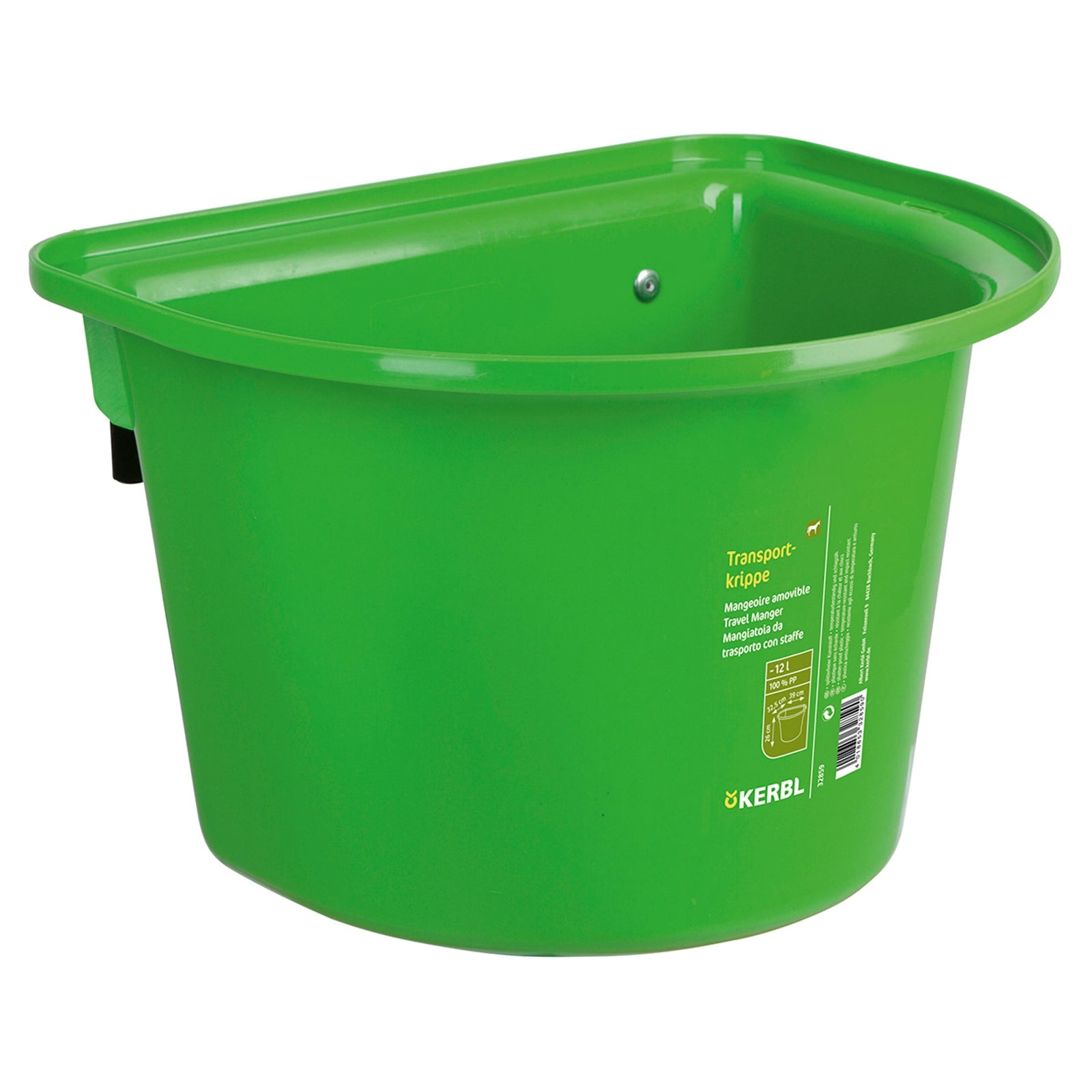 Kerbl Transportkrippe 12L, Kunststoff w / Haken-in Kaution Füttern & Tränken