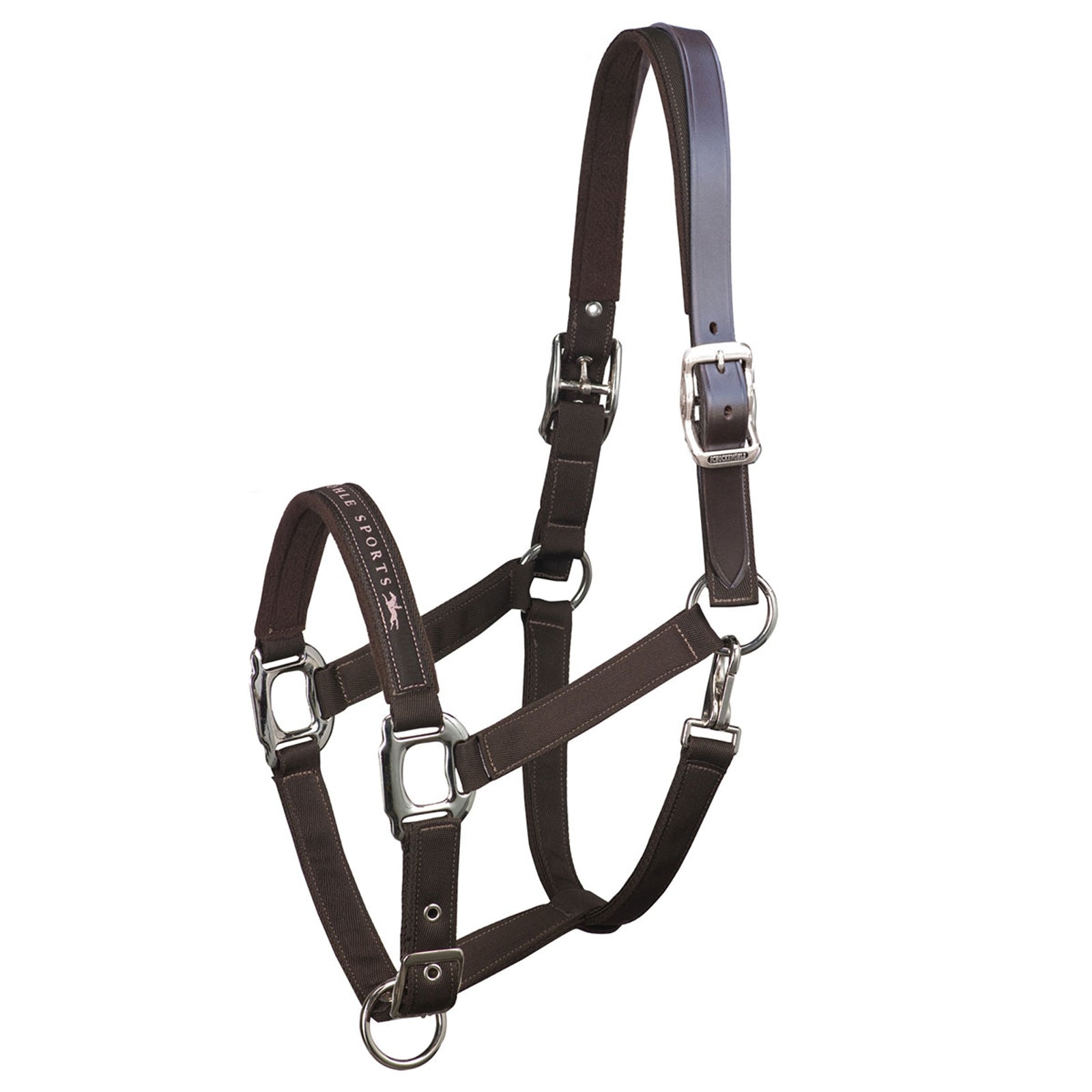Schockemöhle Sports Schockmöhle Sports Memphis Breakaway, Nylon Halfter + Lederband Halfter & Stricke