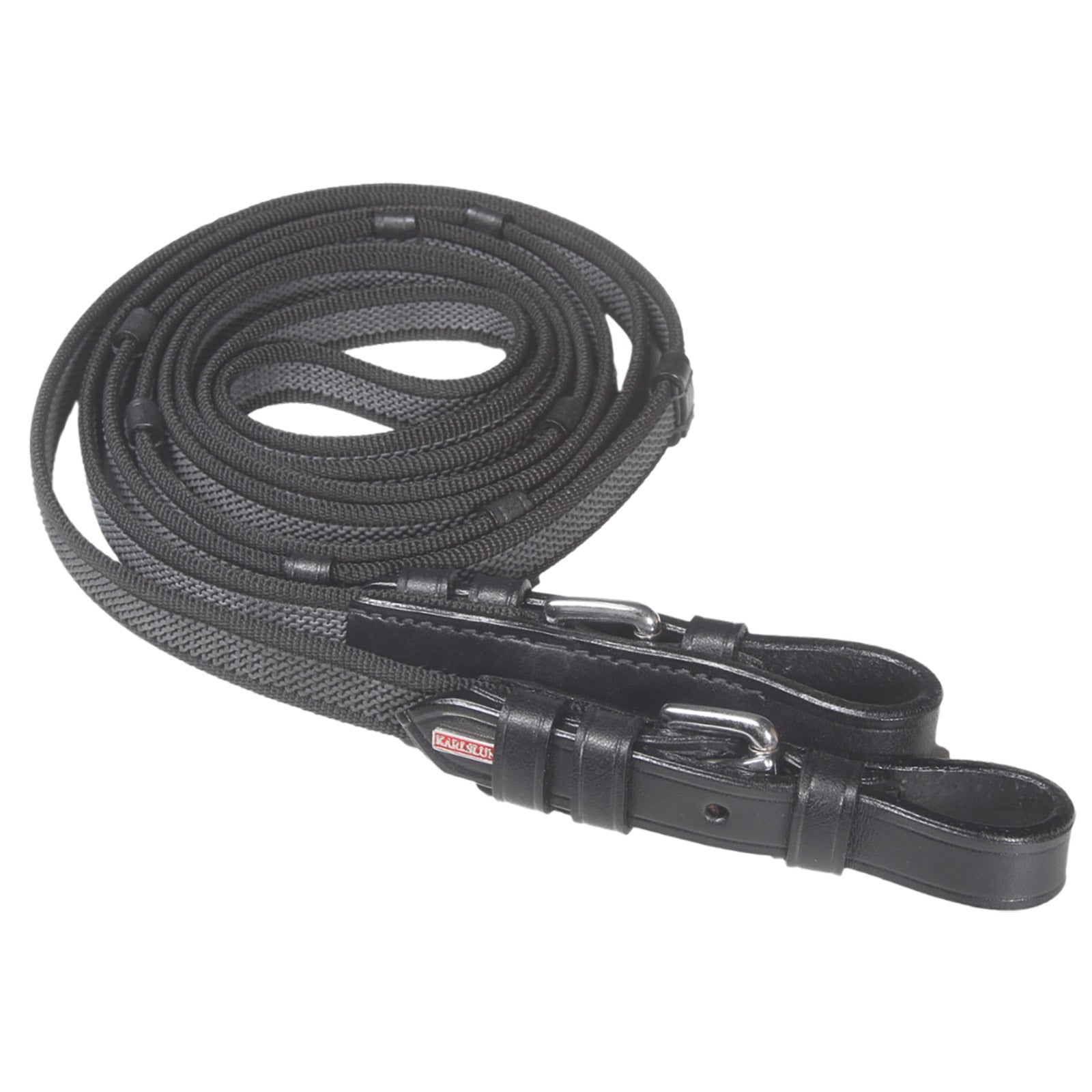 Karlslund Super Grip Zügel mit Stoppern & Schnallen Trensenzäume & Zügel