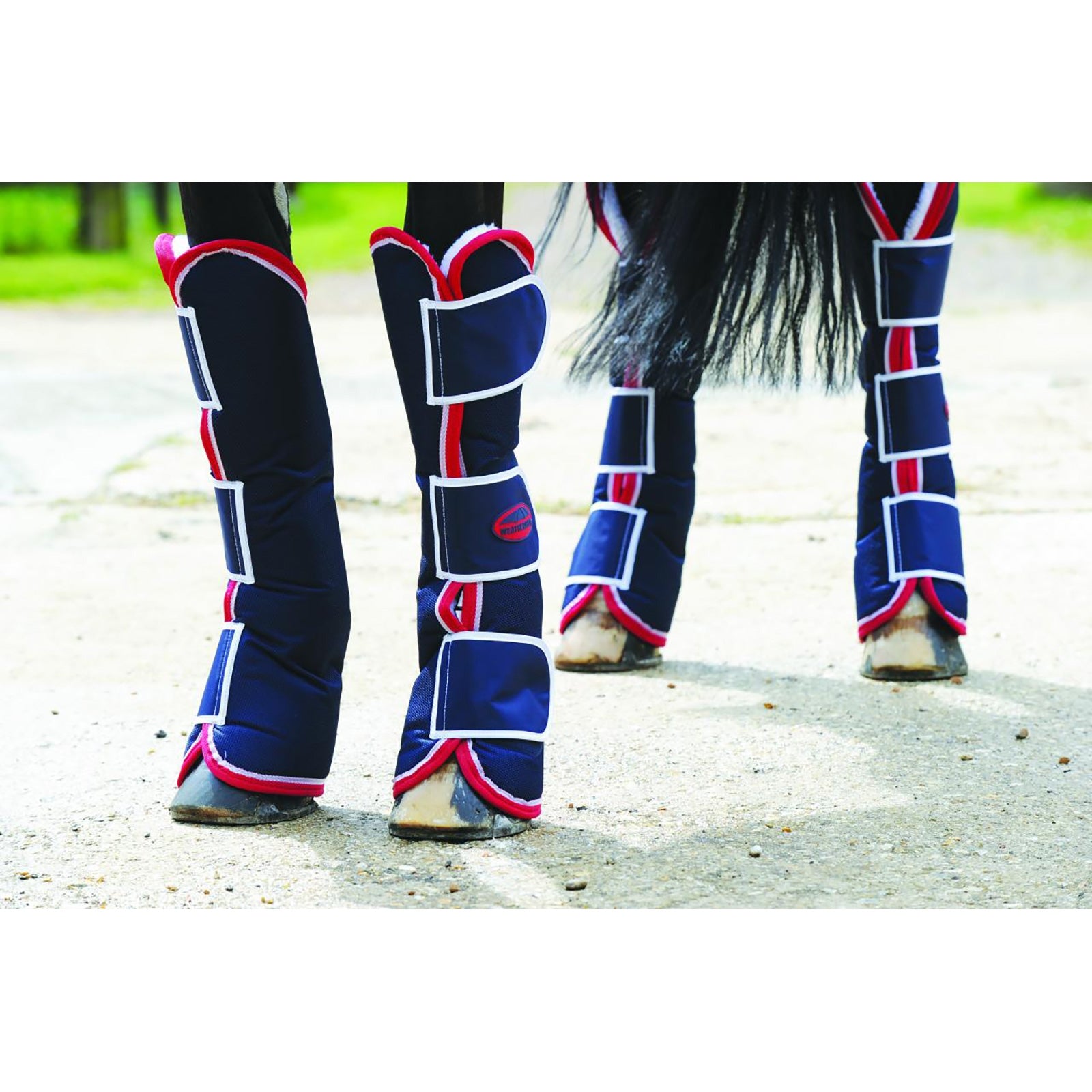 Weatherbeeta Wide Tab Long Travel Boots Leg Protection & Hoof Protection for Horses
