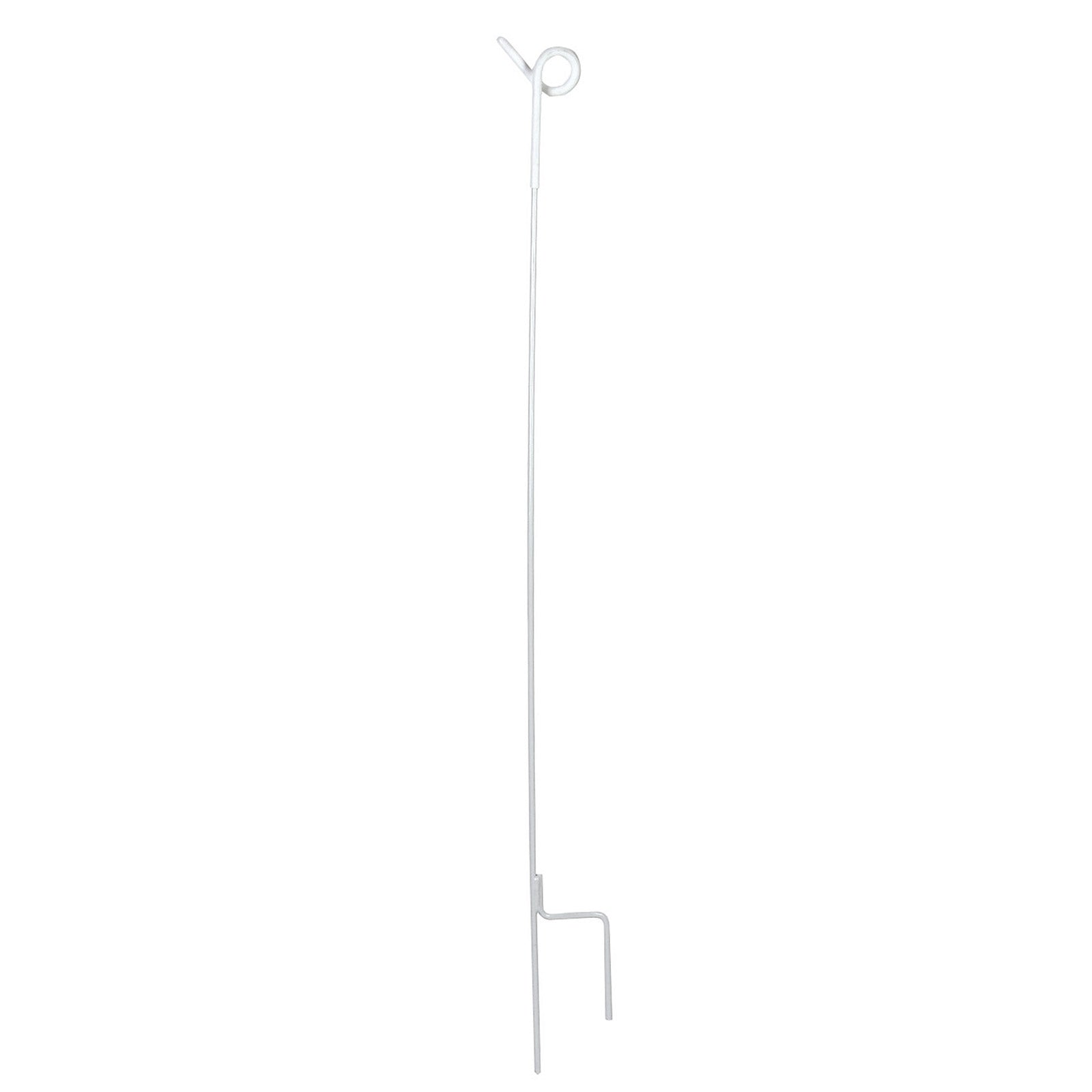 Farm Patrol Metallpfahl weiß Ø 7mm, 105cm 90 cm über Boden, 10 stk Weidezaun