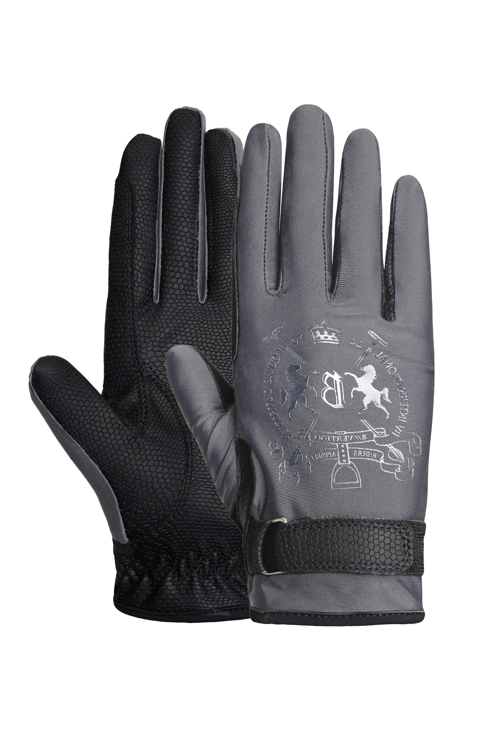B Vertigo Laia Women's Riding Gloves with Logo Print Riding Gloves