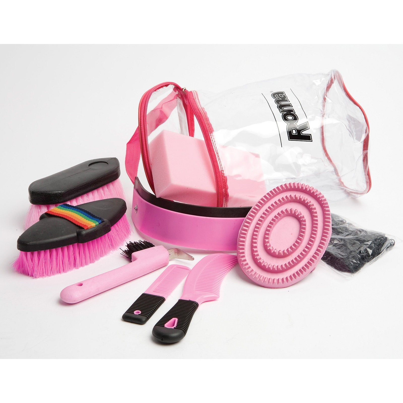 Roma Cylinder 9-teiliges Pflegeset Pferde Putzzeug