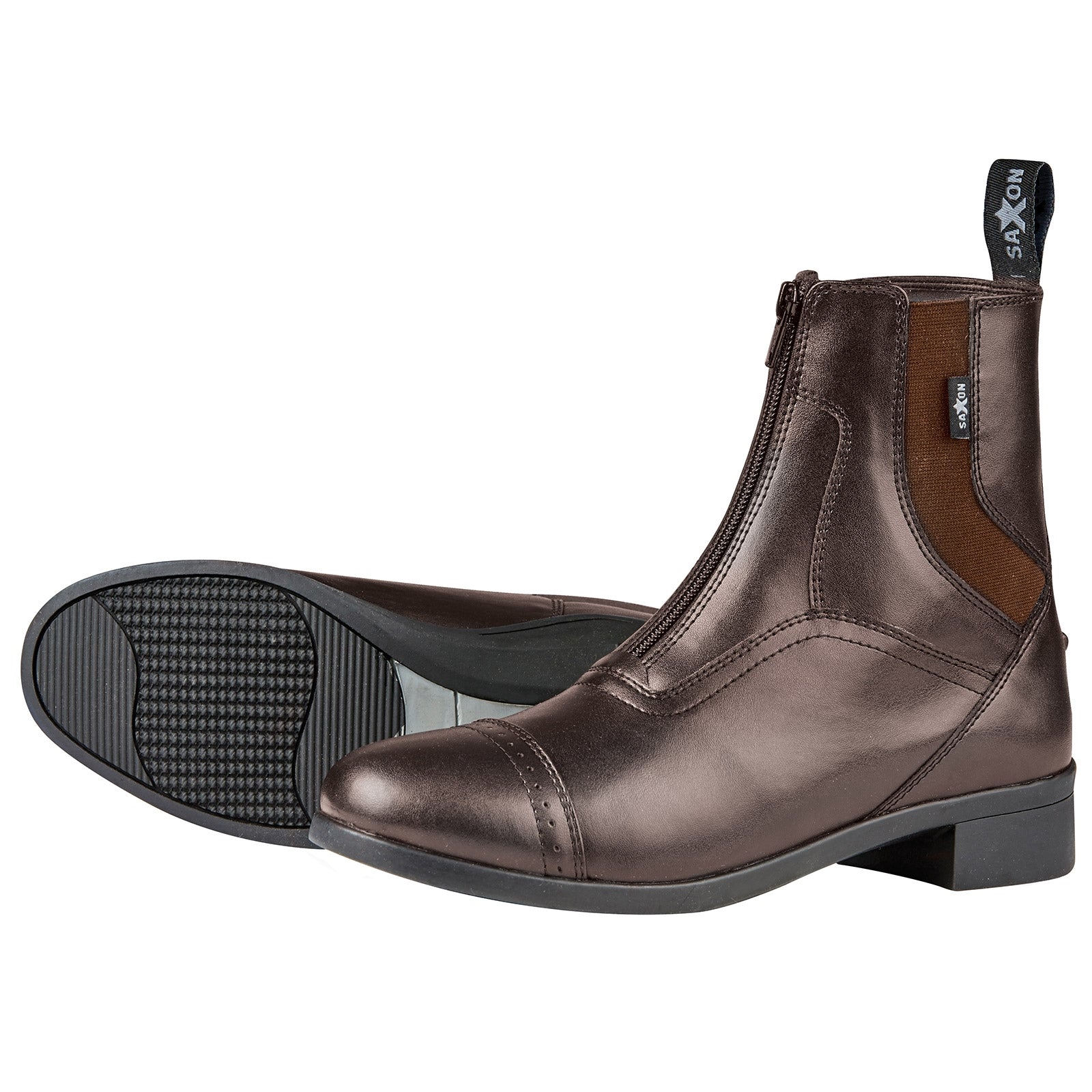 Saxon Syntovia Paddock Stiefel mit Reißverschluss Reitstiefel & Reitschuhe