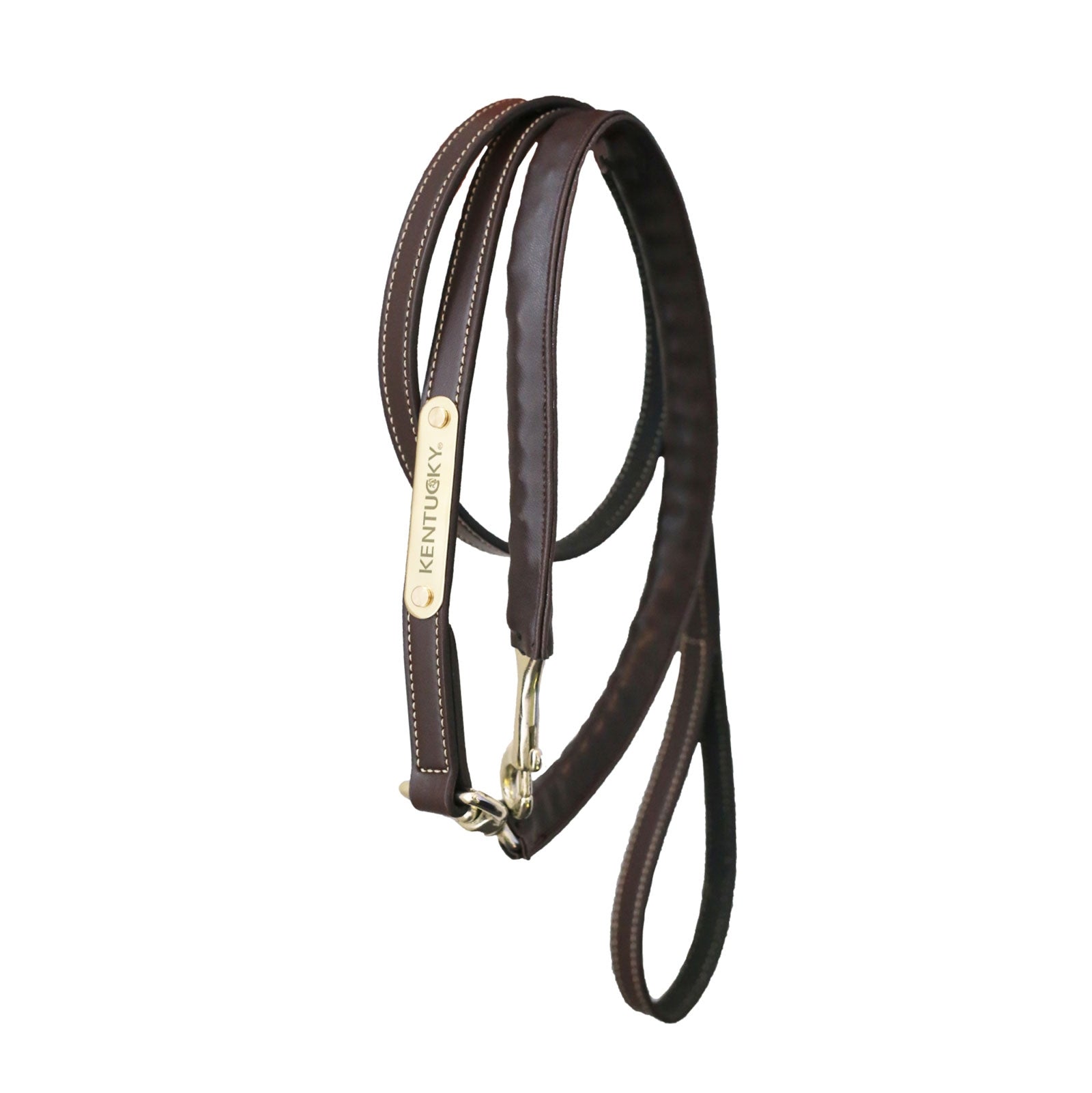 Kentucky Horsewear Führleine “Leather Covered Chain” Halfter & Stricke