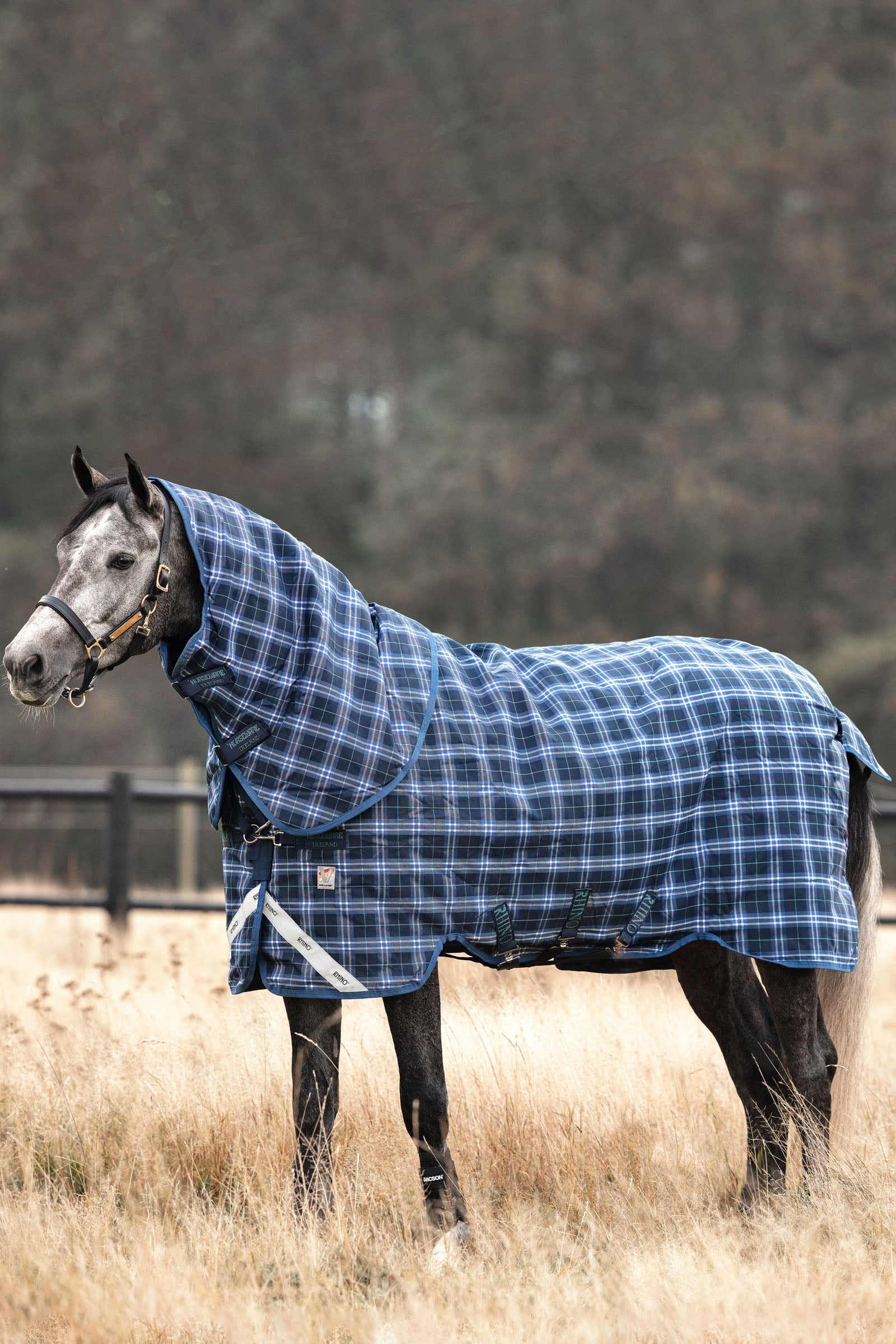 Horseware Rhino Plus Vari-Layer Winterdecke mit abnehmbarem Halsteil, 450g Pferdedecken