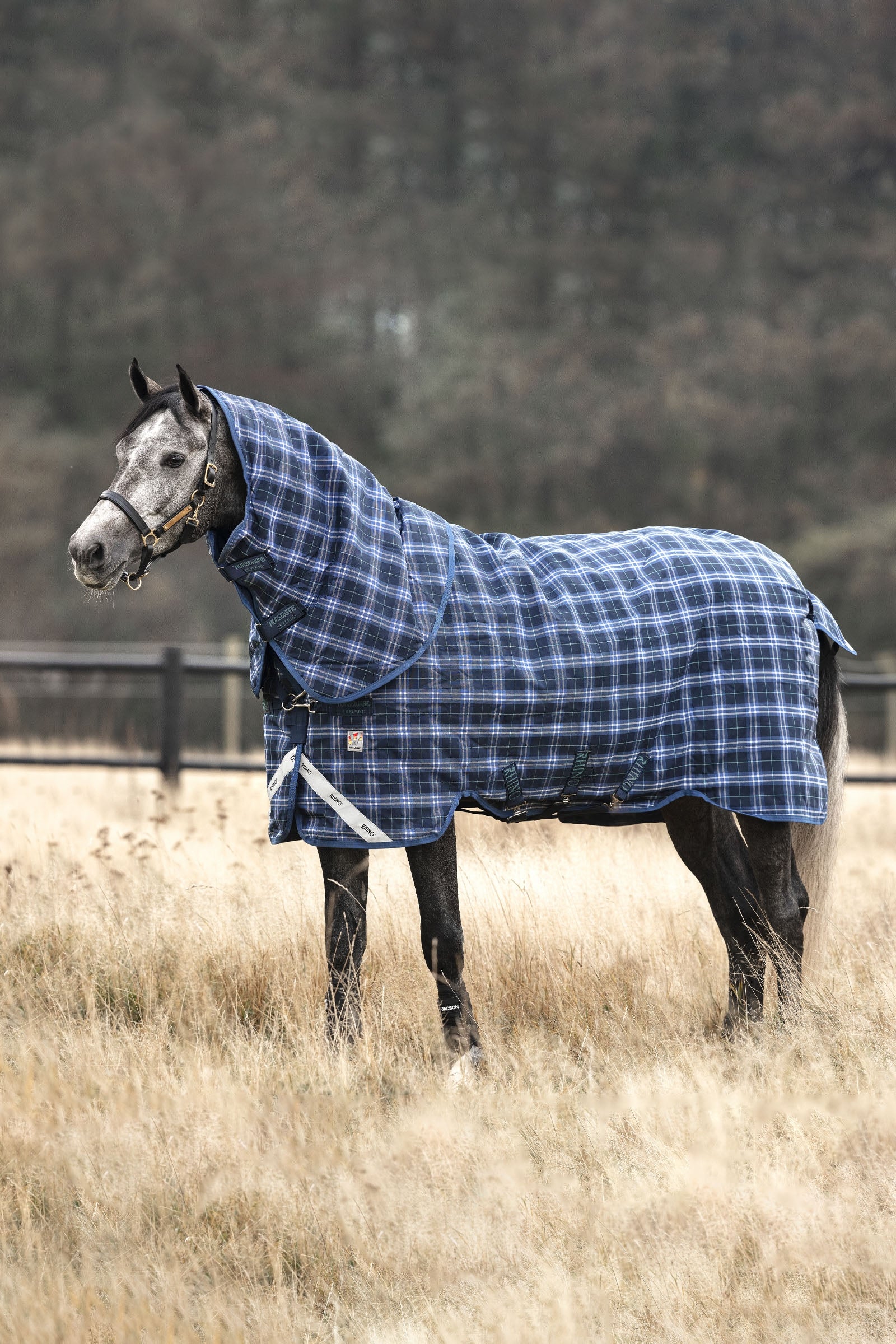 Horseware Rhino Plus Vari-Layer Weidedecke mit abnehmbarem Halsteil, 250 g Pferdedecken