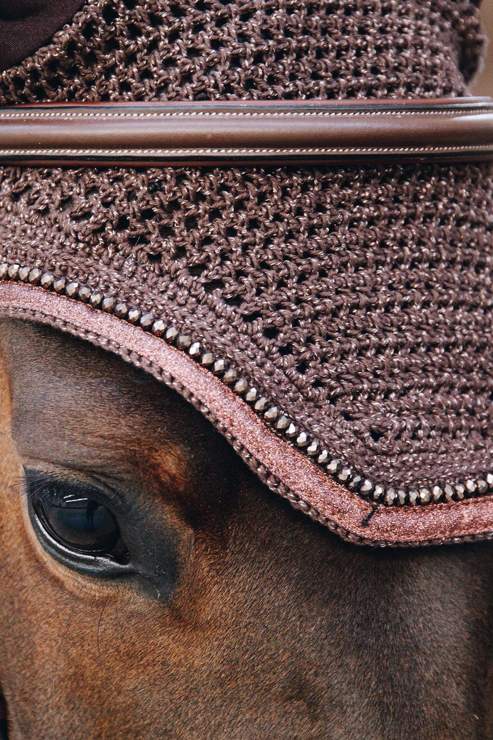 Kentucky Horsewear Wellington Glitter Soundless Fly Veil Saddle Pads