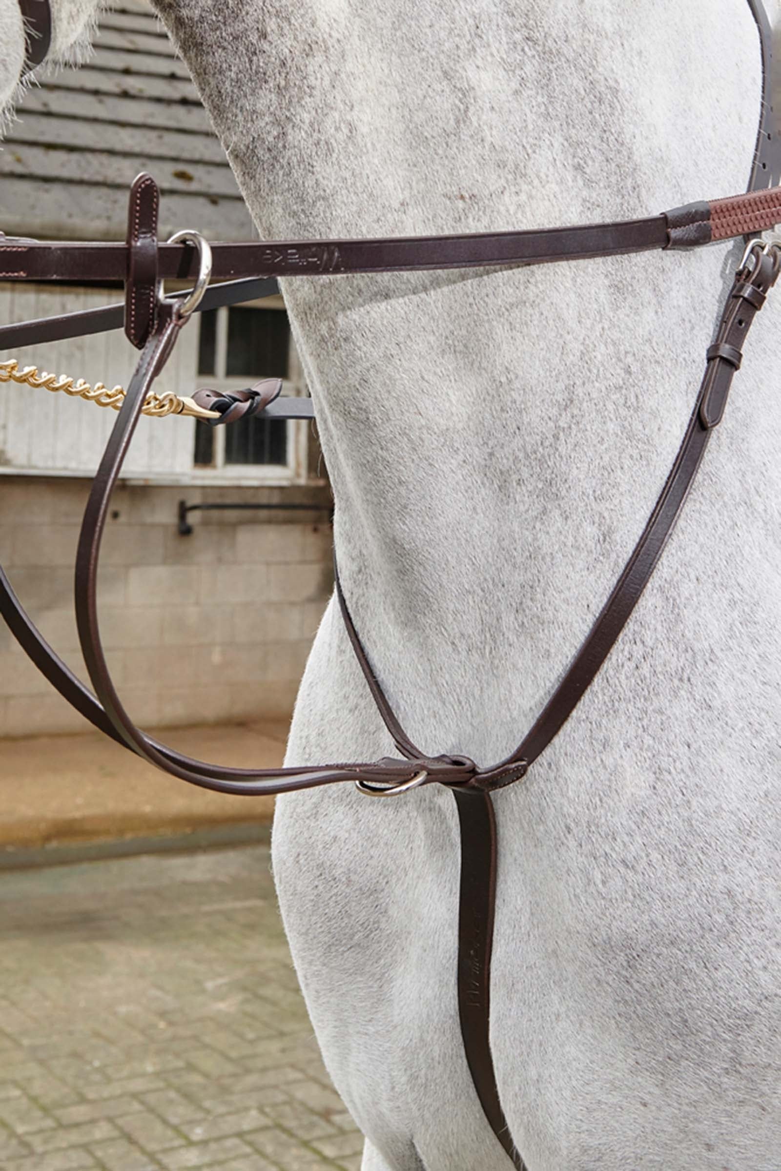 John Whitaker Lynton 5/8" Gummizügel mit Noppen Trensenzäume & Zügel