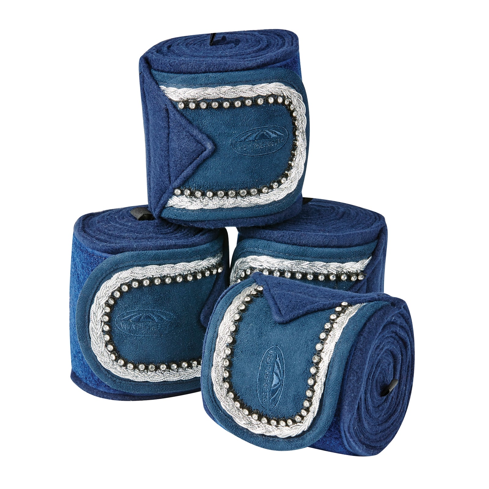Weatherbeeta Fleece Bling Bandagen 4er Set Leg & Hoof Protection