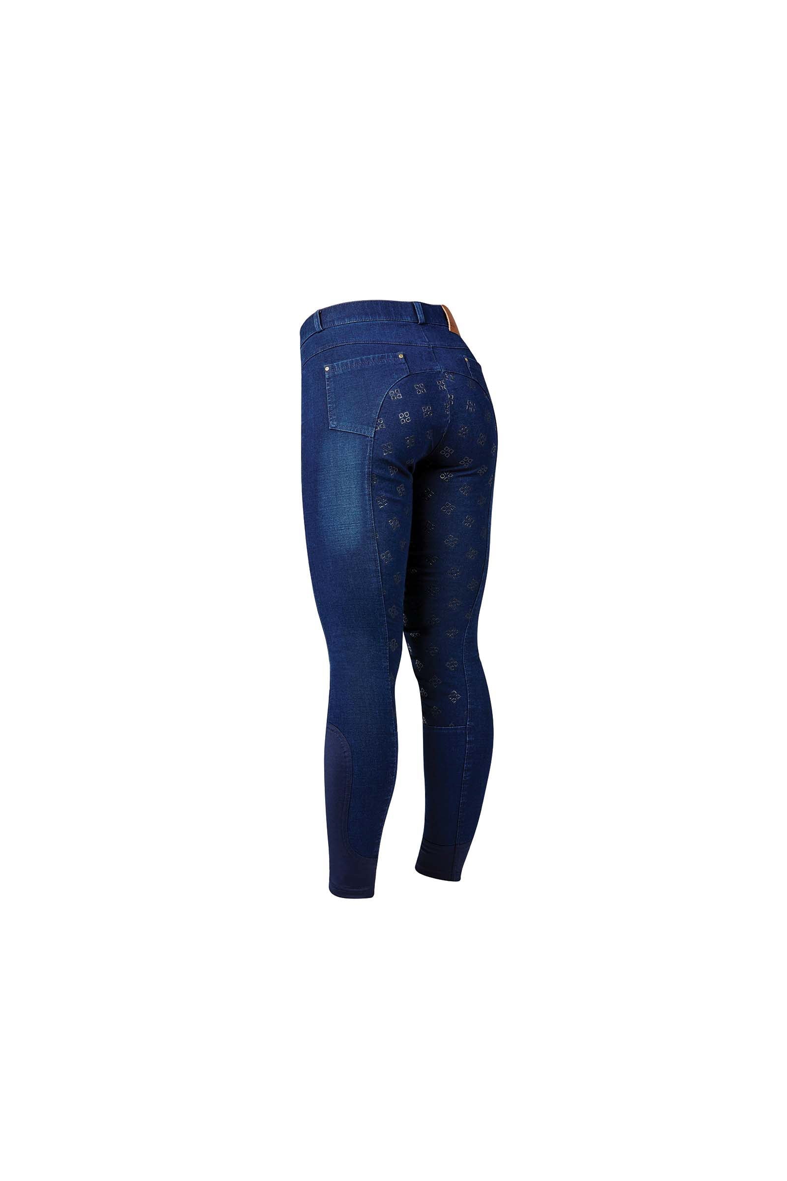 Dublin Shona Damen Vollbesatzreithose mit Silikon Grip in Jeansoptik Womens Breeches