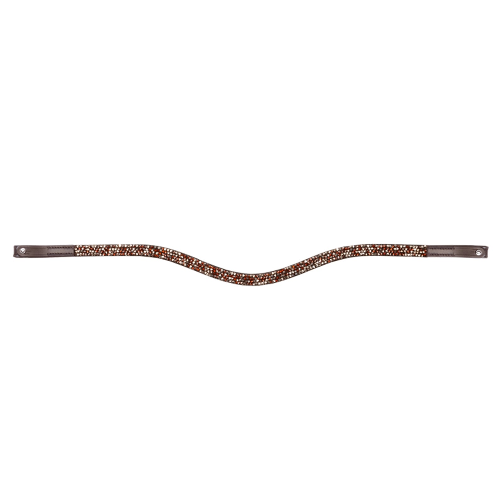 Kavalkade Button Coffee Stirnband Trensenzäume & Zügel
