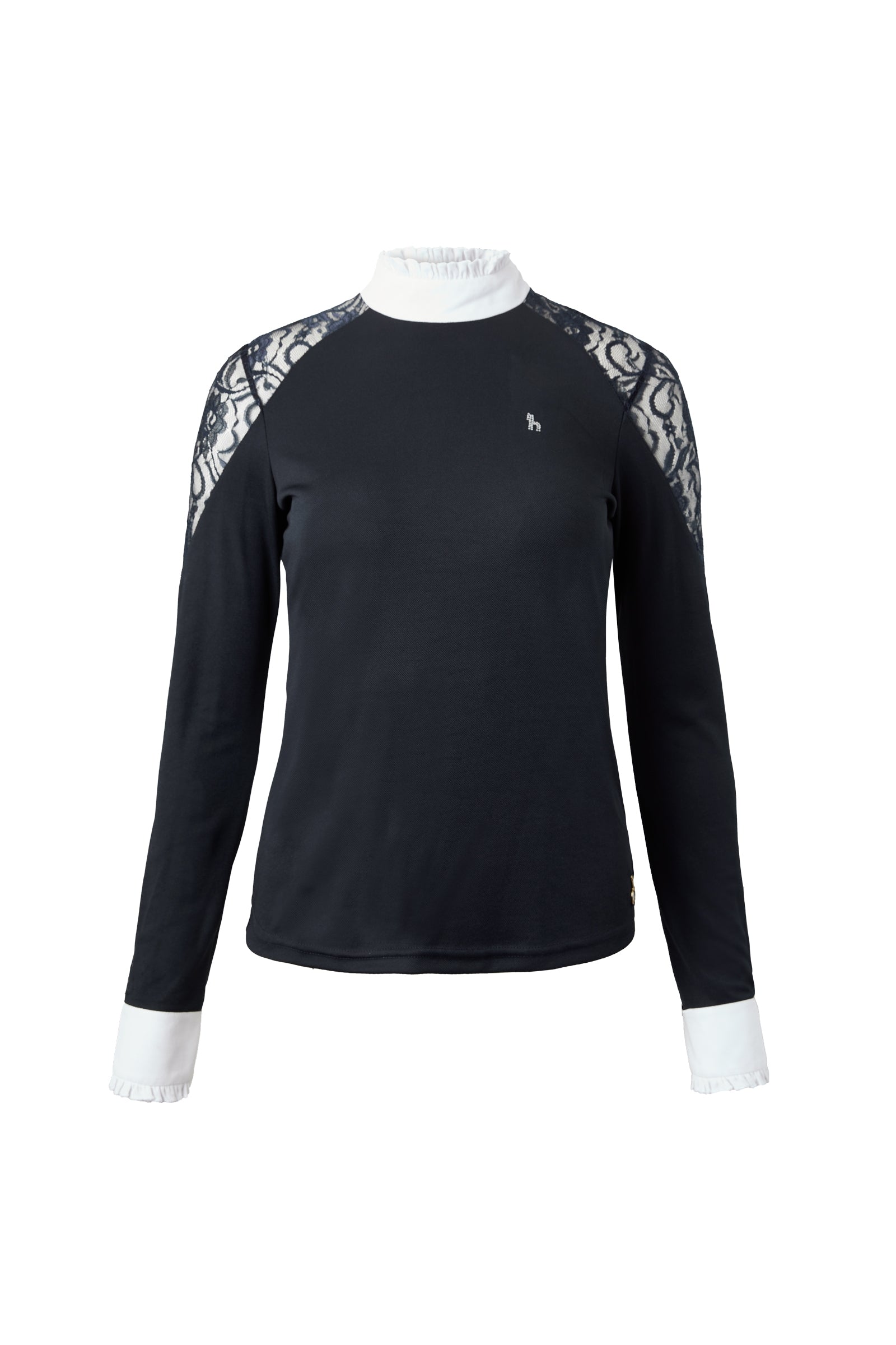 Horze Sylvie Women's Long Sleeve Lace Show Shirt Women’s Riding Clothing
