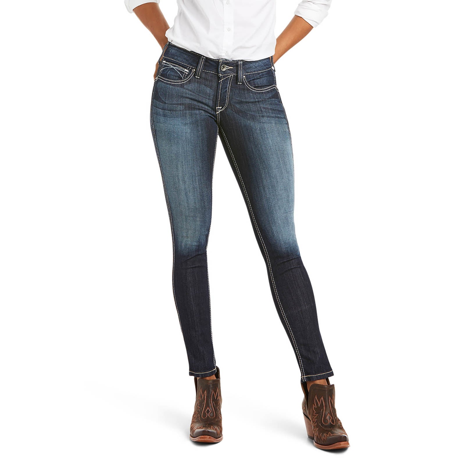Ariat Ella R.E.A.L. Outseam Women´s Skinny Jeans Mid Rise Womens Breeches