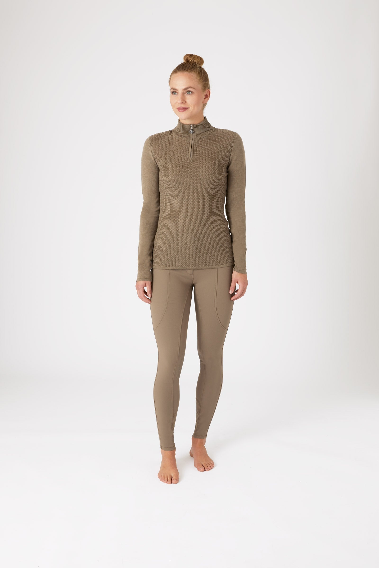 B Vertigo Ruth Women's Knitted Pullover with Zipper Women’s Riding Clothing