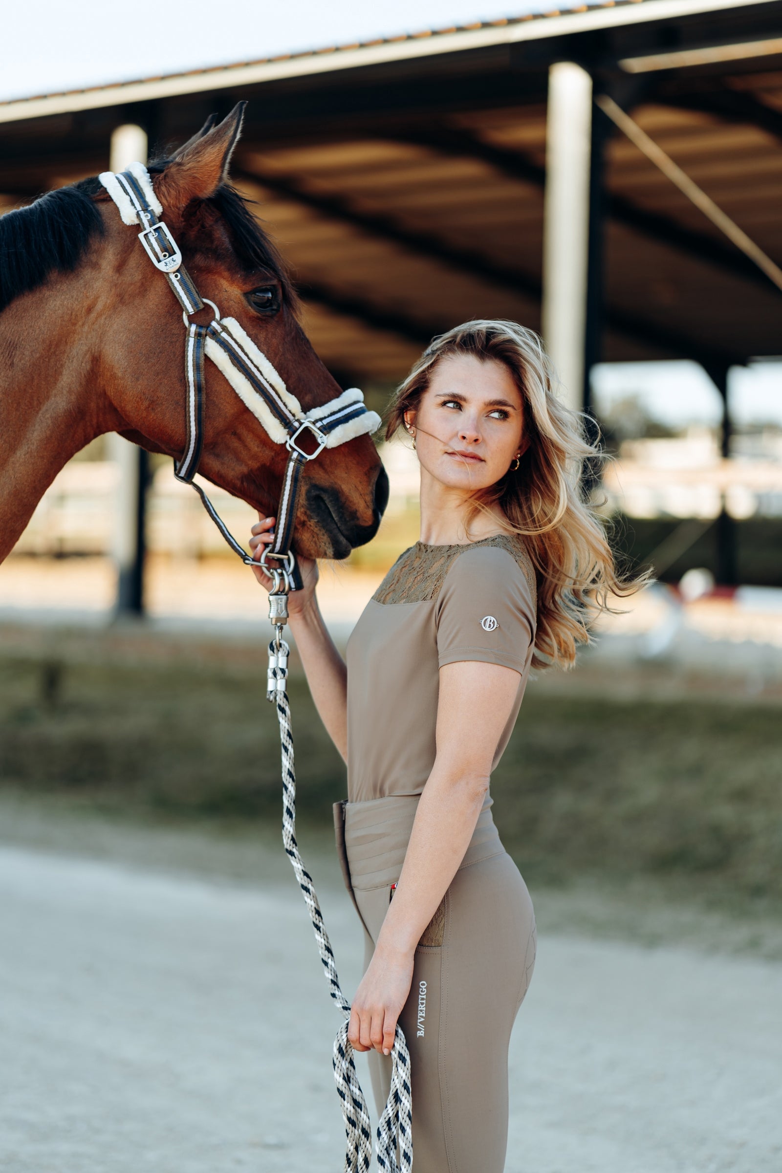 B Vertigo Natalia Women's Lace T-Shirt Women’s Riding Clothing