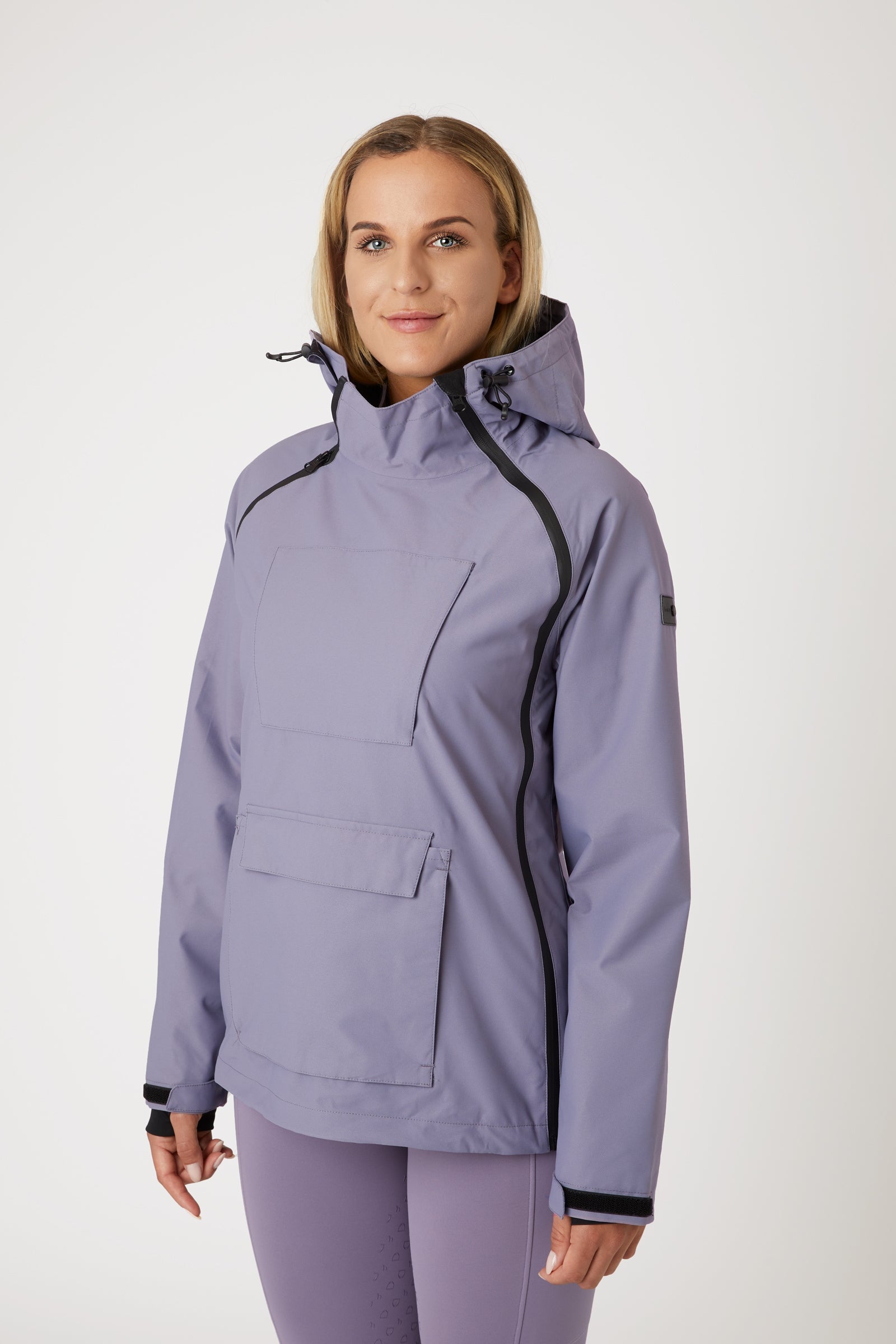 Horze Ayla Damen Regenjacke mit Reißverschlüssen Damen Reitbekleidung