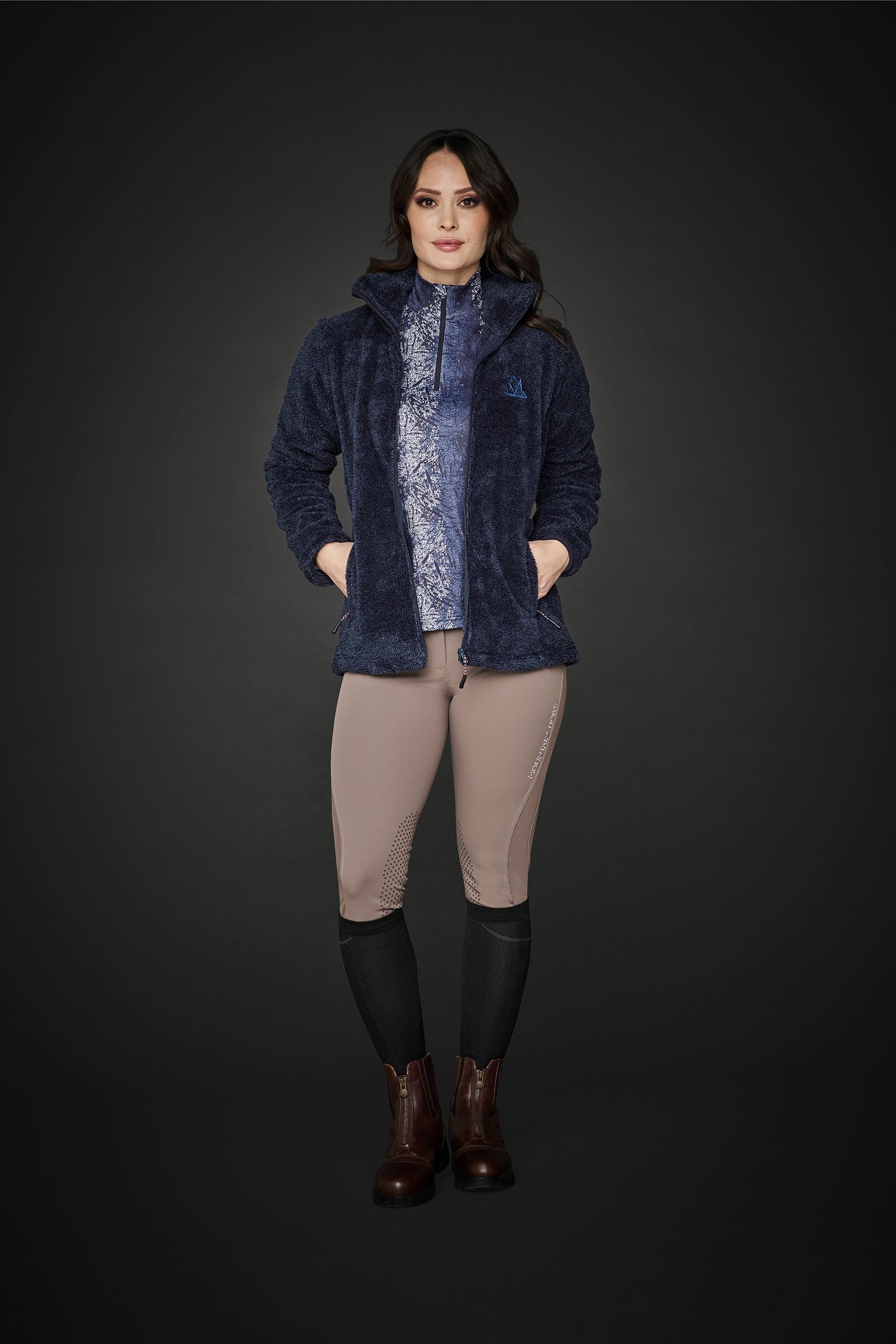 Mountain Horse Fuzzy Women's Fleece Jacket Women’s Riding Clothing