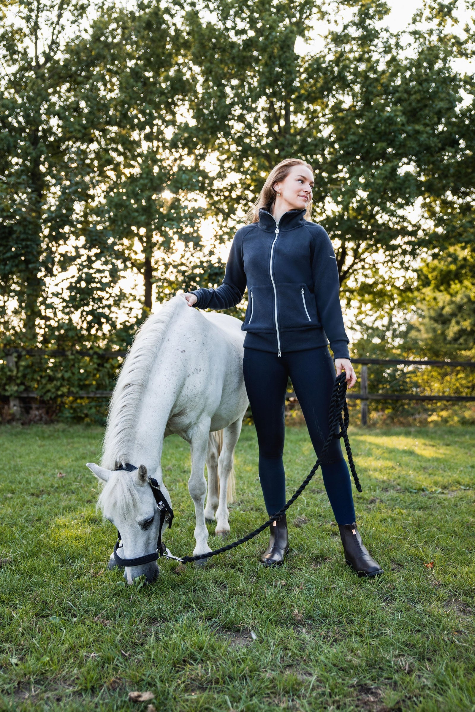 Horze Ellie Women's Fleece Riding Riding Jacket Women’s Riding Clothing