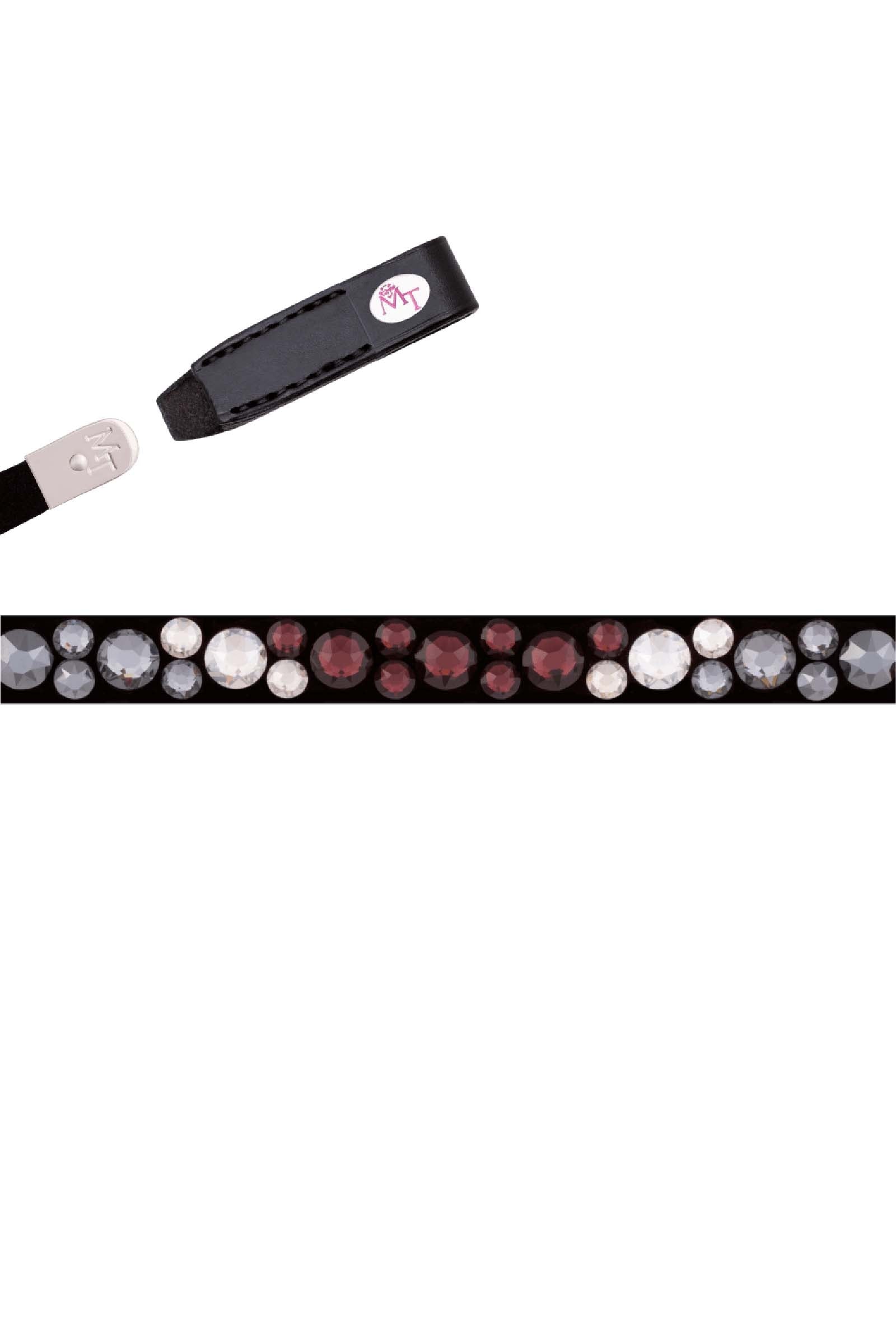 MagicTack Magic Tack Burgundy Black By Lia & Alfi Bling Classic Stirnriemen Trensenzäume & Zügel