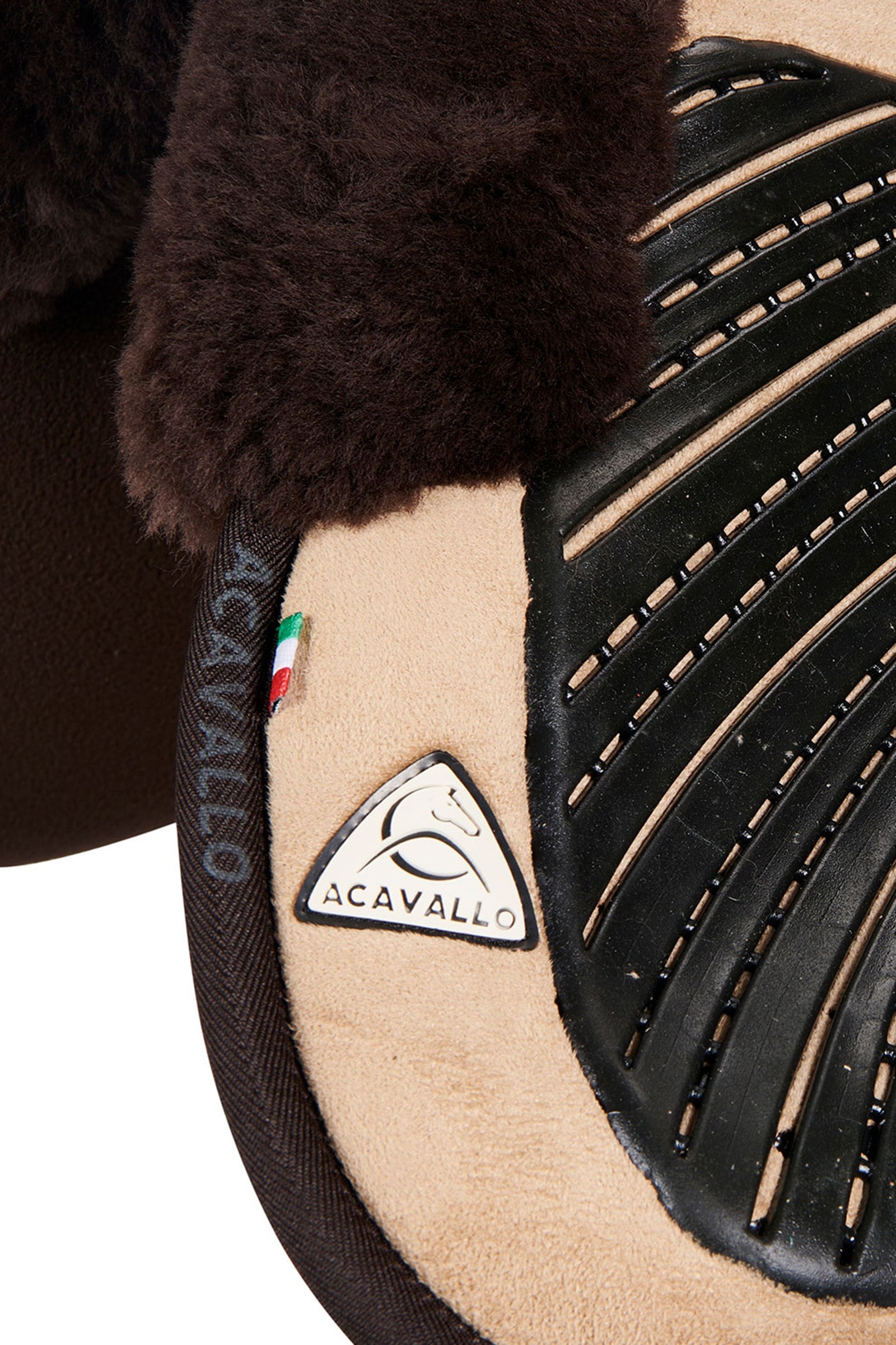 Acavallo Close Contact Gel & Memory Foam Half Pad with Sheepskin Saddle Pads