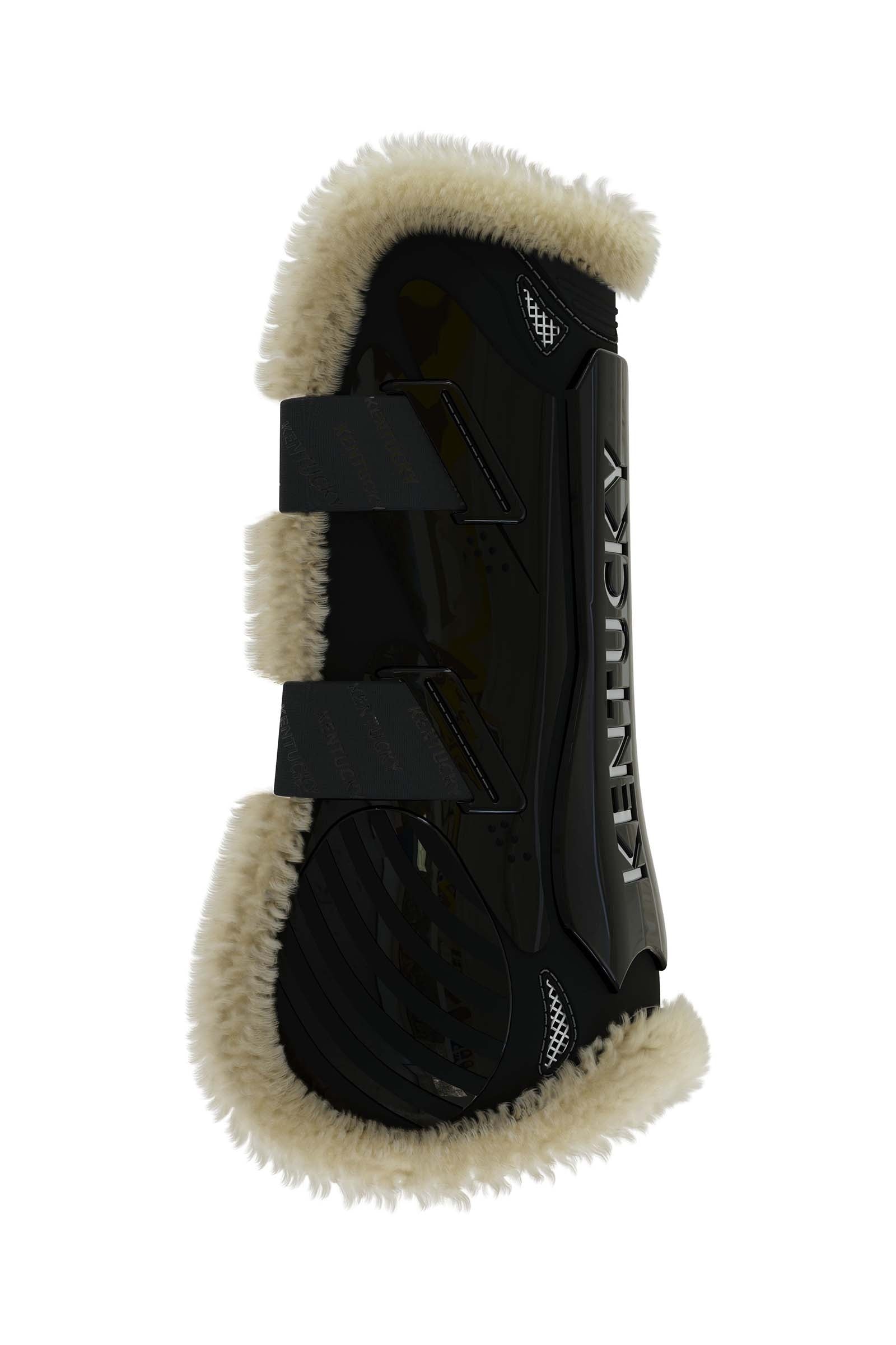 Kentucky Horsewear Vegan Sheepskin Bamboo Elastic Tendon Boots Leg Protection & Hoof Protection for Horses