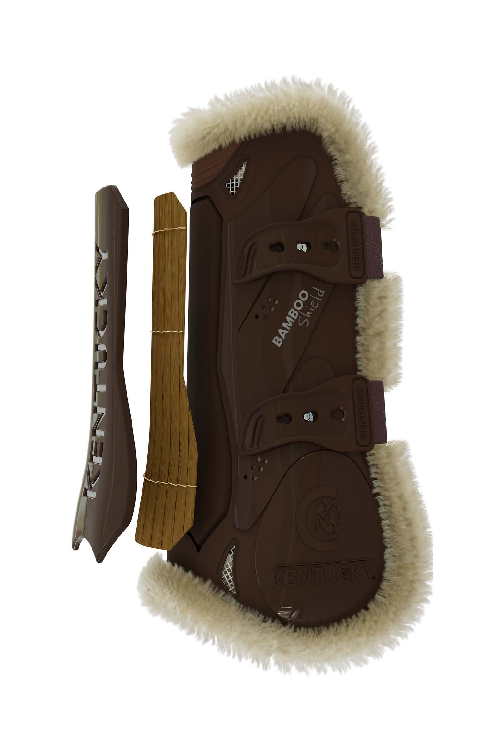 Kentucky Horsewear Vegan Sheepskin Bamboo Elastic Tendon Boots Leg Protection & Hoof Protection for Horses