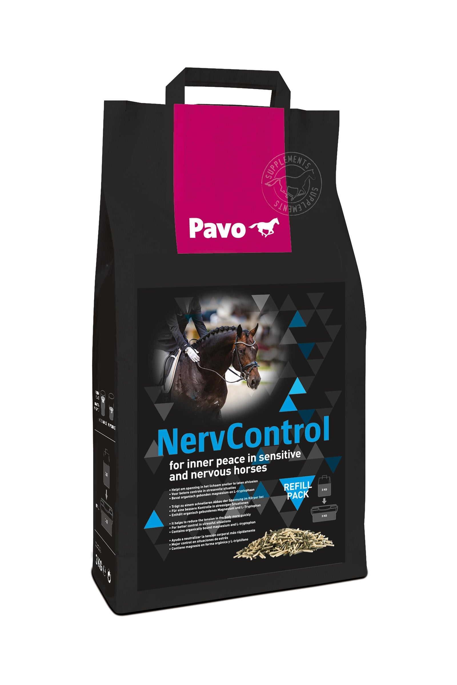 Pavo NervControl Nachfüllpack., 3kg Horse Feed & Nutrition