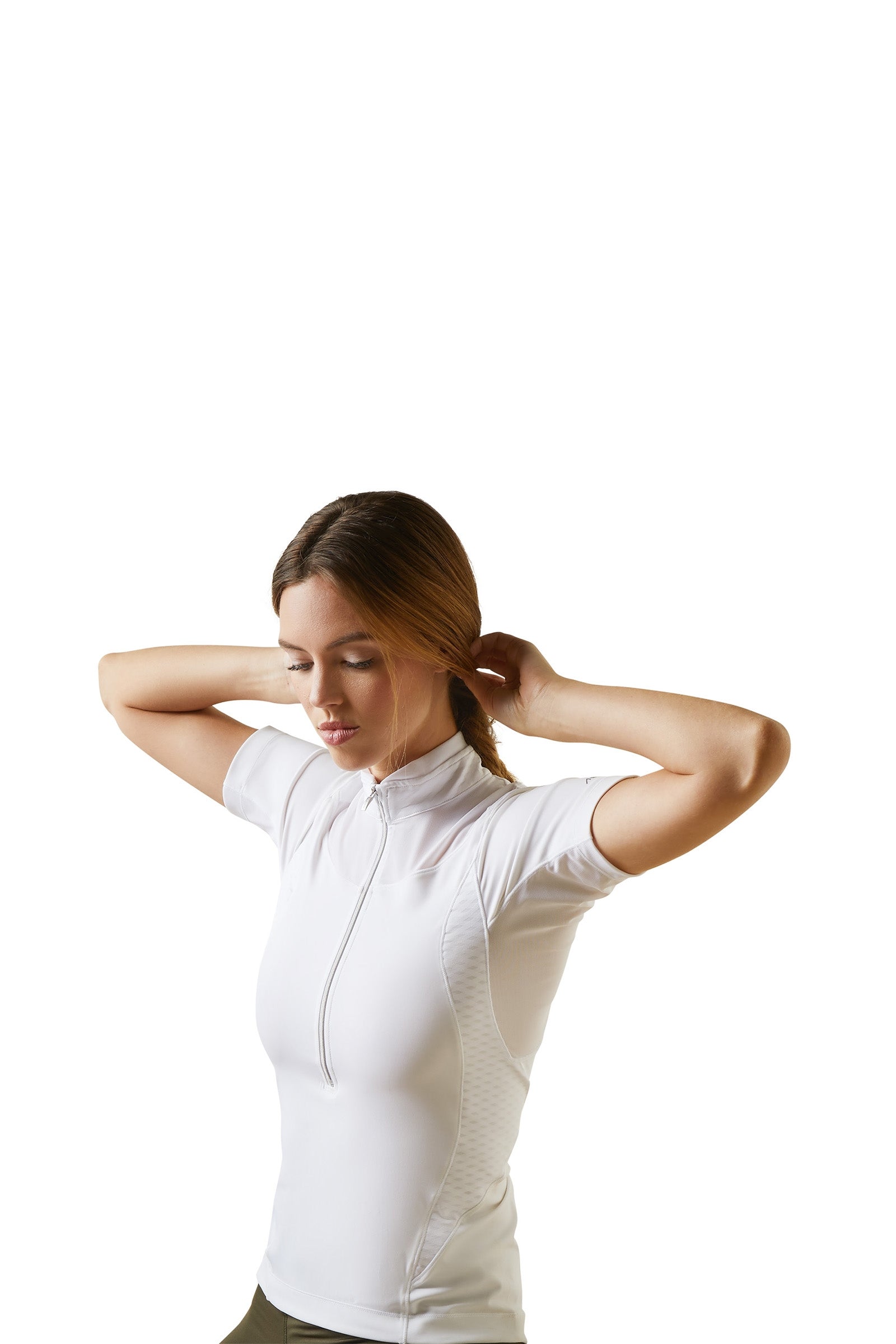 Ariat Ascent Damen 1/4 Zip Turniershirt Damen Reitbekleidung