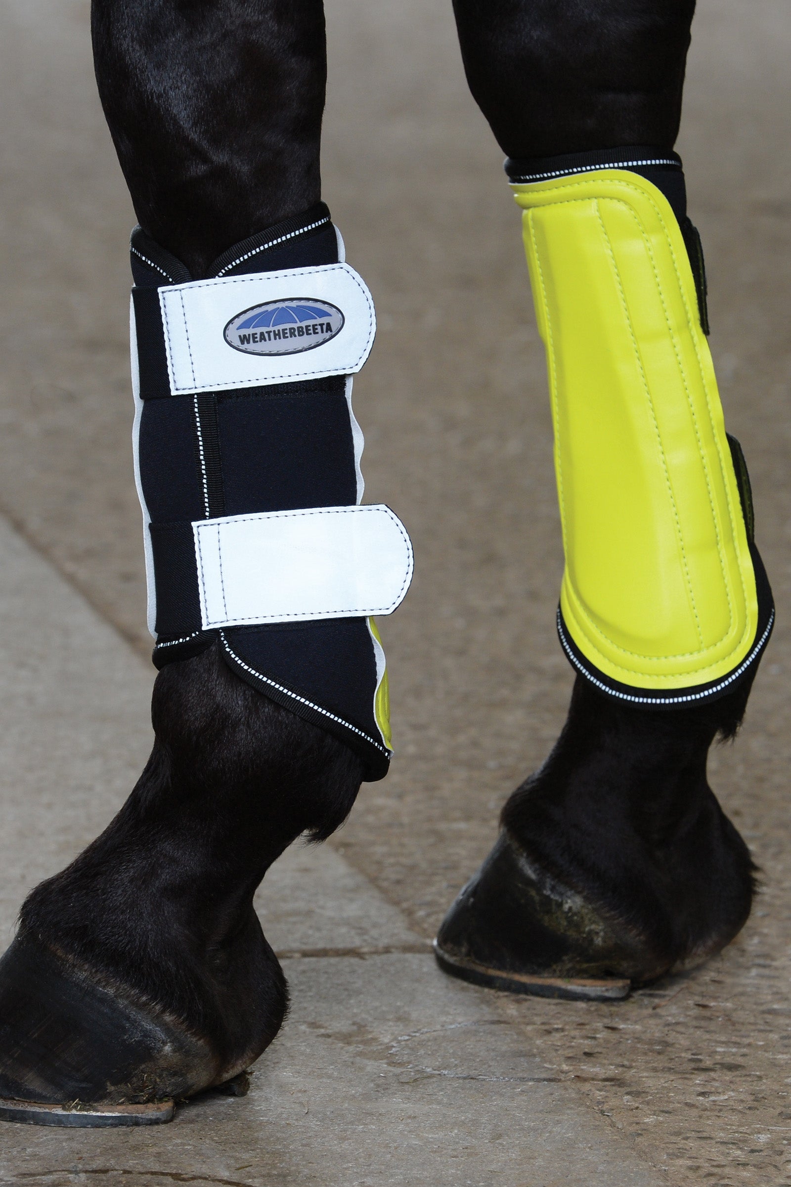 Weatherbeeta Reflective Single Lock Gamaschen Leg Protection & Hoof Protection for Horses