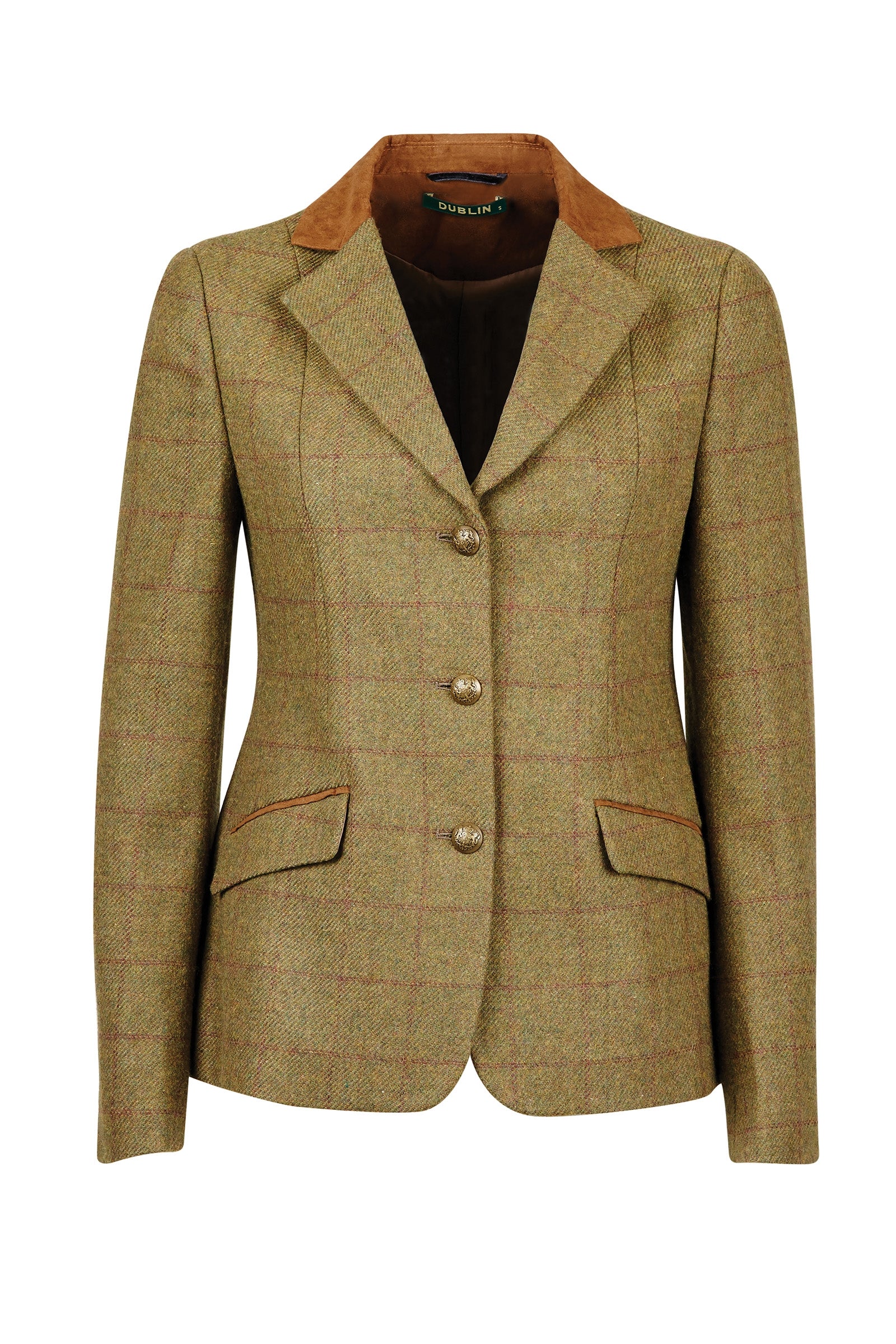 Dublin Albany Kinder Tweed Jacke mit Wildlederkragen Kinder Reitbekleidung