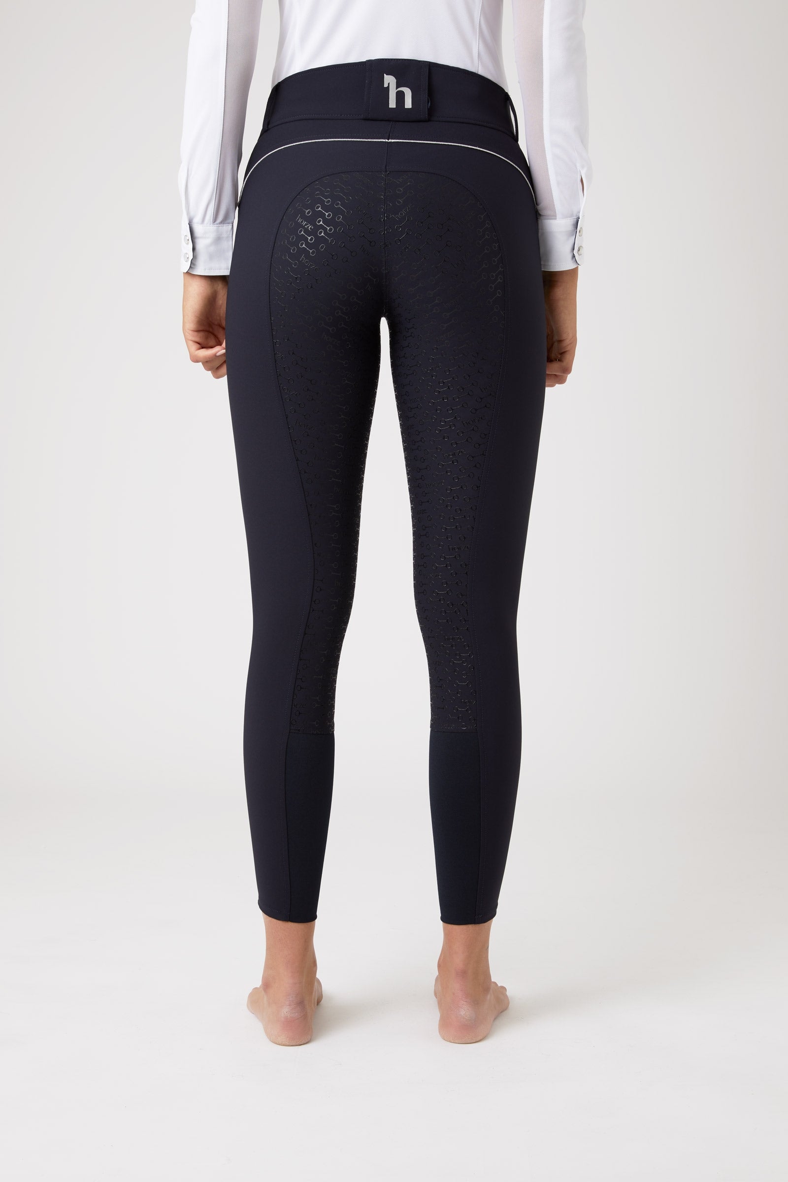 Horze Aubrey Women's High Waist Breeches with Silicone Full Seat Womens Breeches
